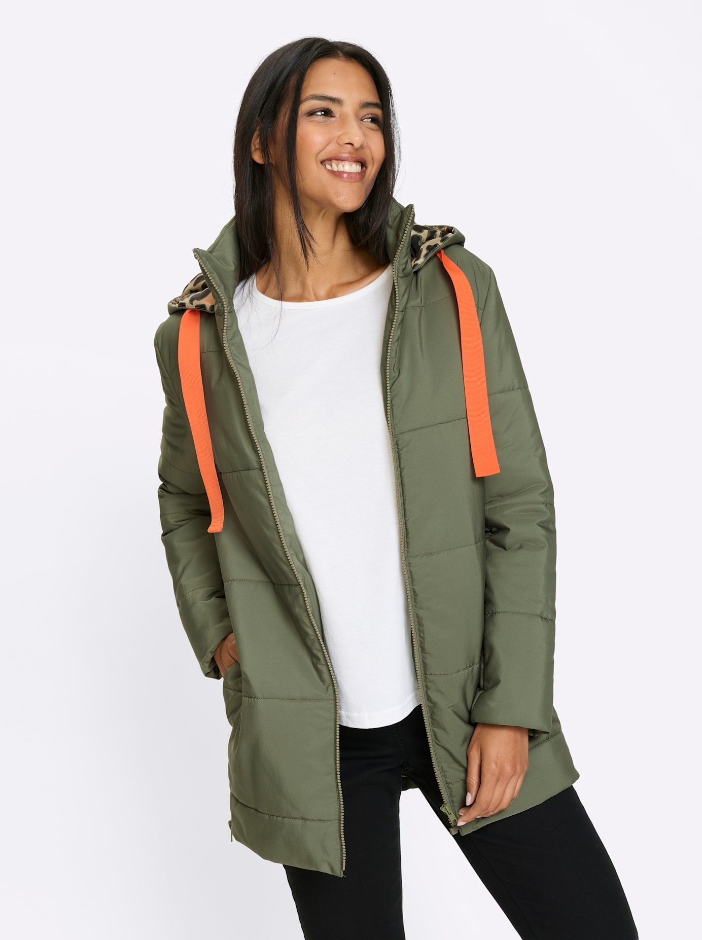 Classic Basics Steppjacke mit Kapuze