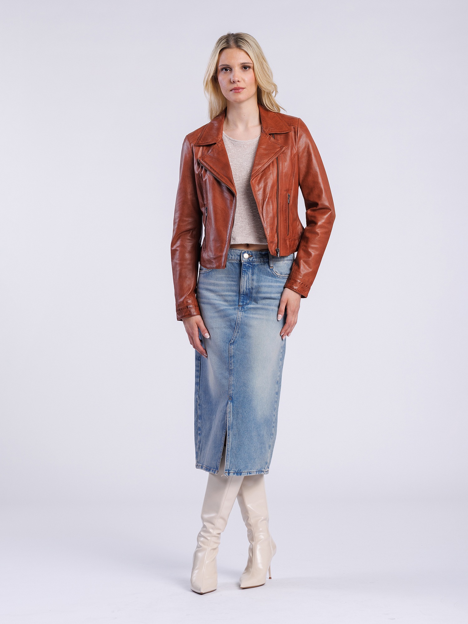 Freaky Nation Lederjacke »Runa-FN NYC«