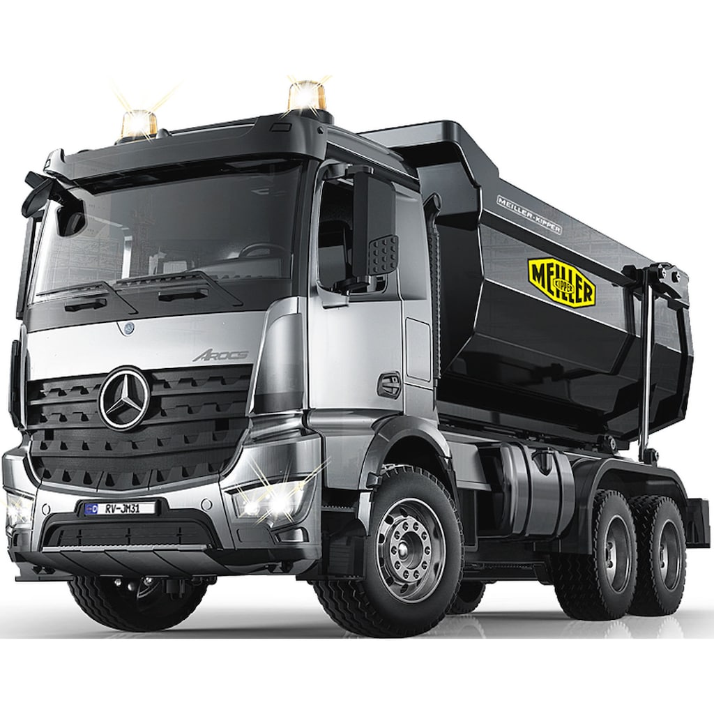 Jamara RC-LKW »Mercedes-Benz Arocs Metal Meiller 1:20, 2,4 GHz«, mit LED Licht und Rückfahrwarnsound