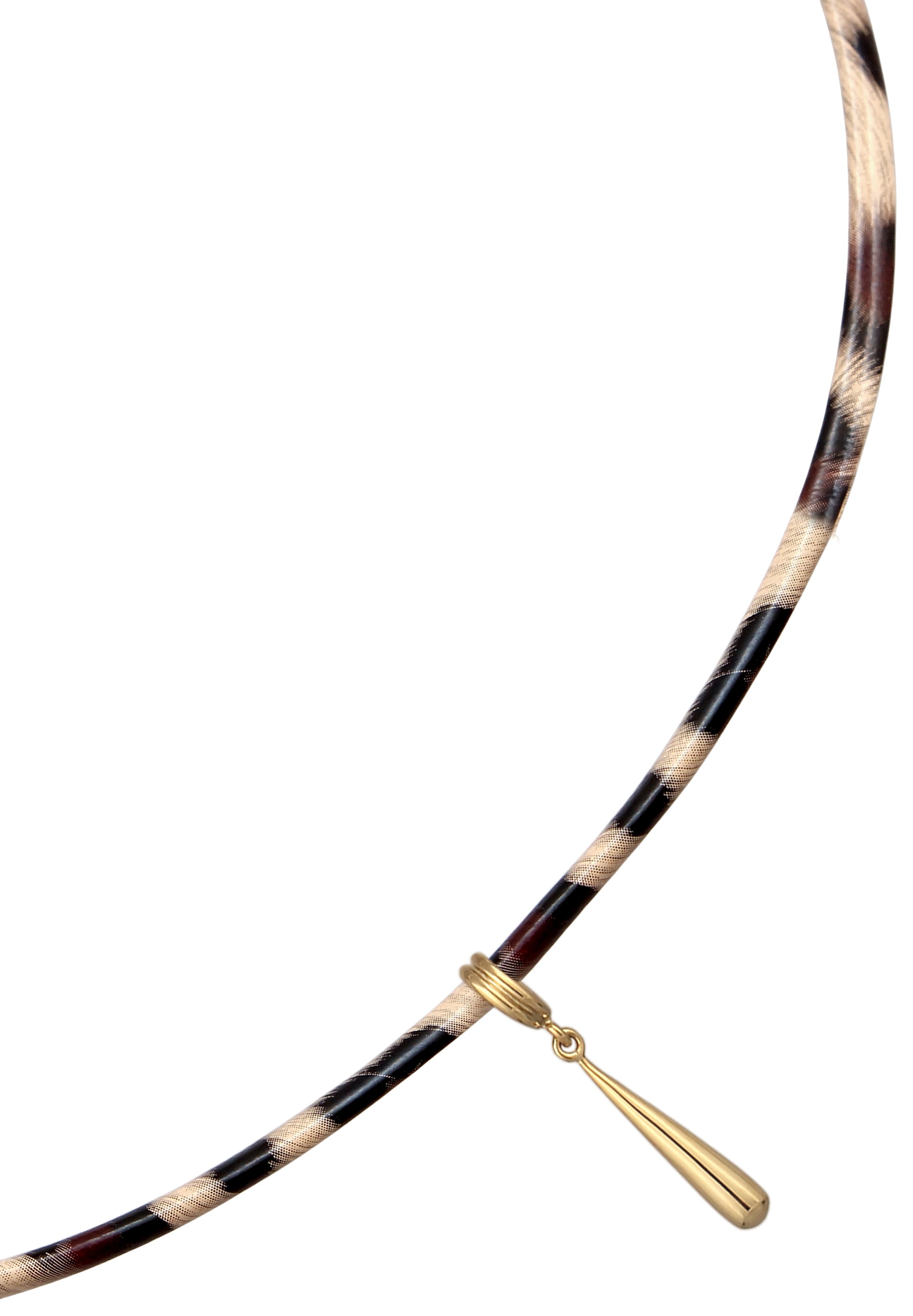 Elli Choker »Halskette Choker mit Tropfen Anhänger 925 Sterling Silber vergoldet«