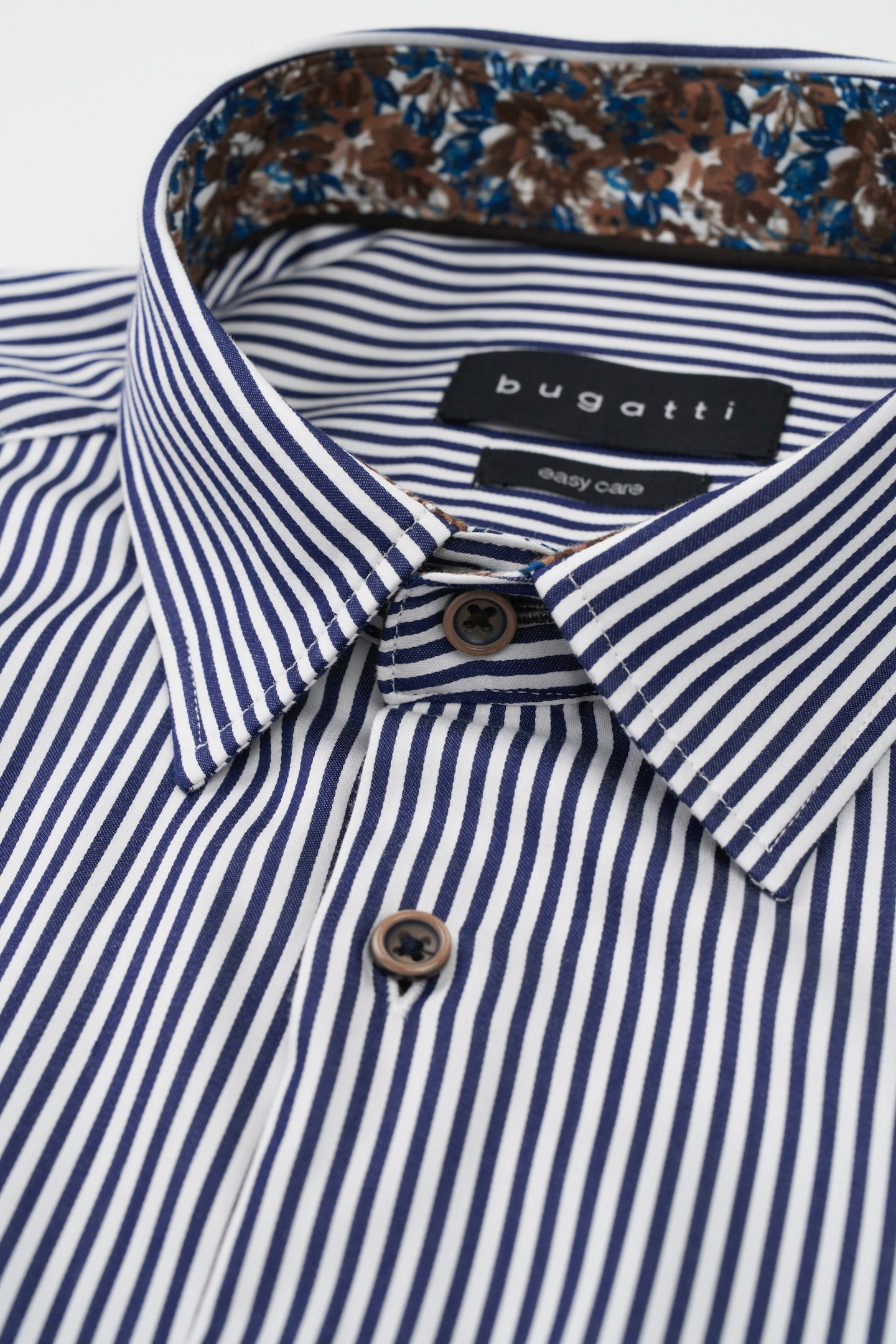 bugatti Langarmhemd, mit Streifen