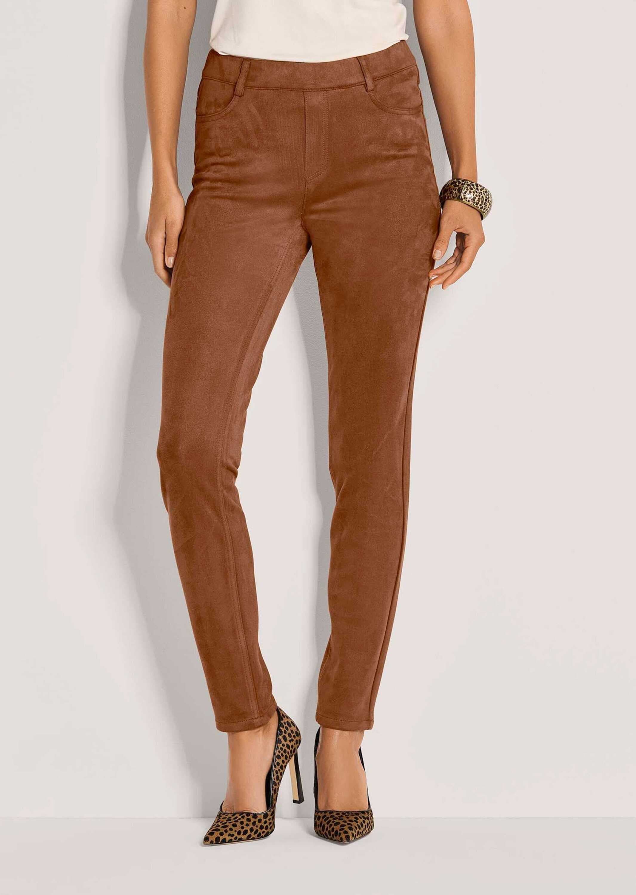 MADELEINE Stoffhose »Jeggings Slim Fit Hose in Veloursleder-Optik«