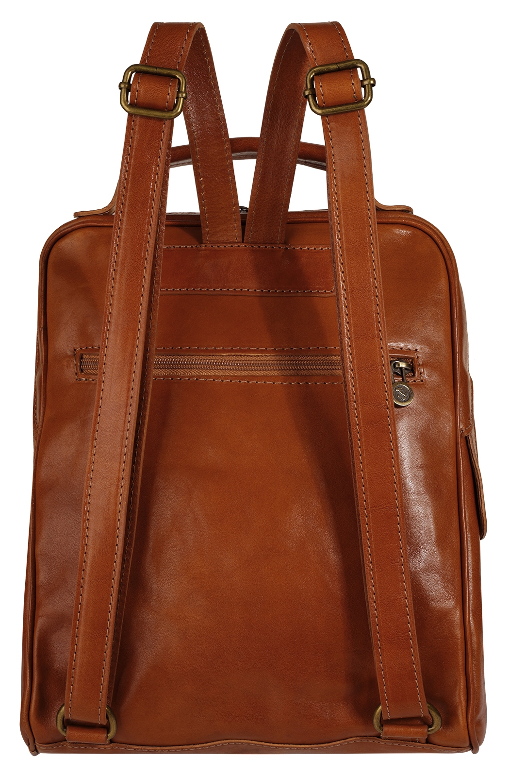 Piké Cityrucksack echt Leder, Made in Italy