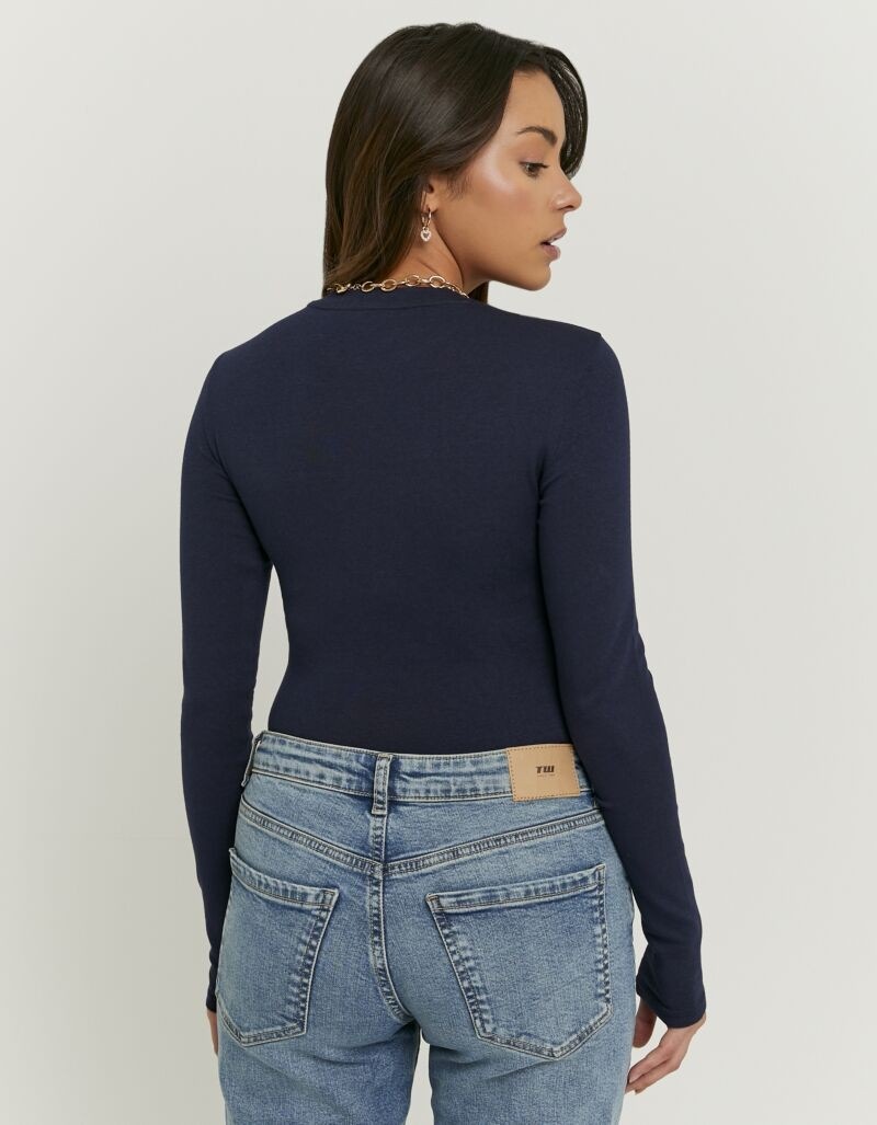 Tally Weijl Langarmbody »SBOCOCOSYM« Baumwollmischung, figurbetont