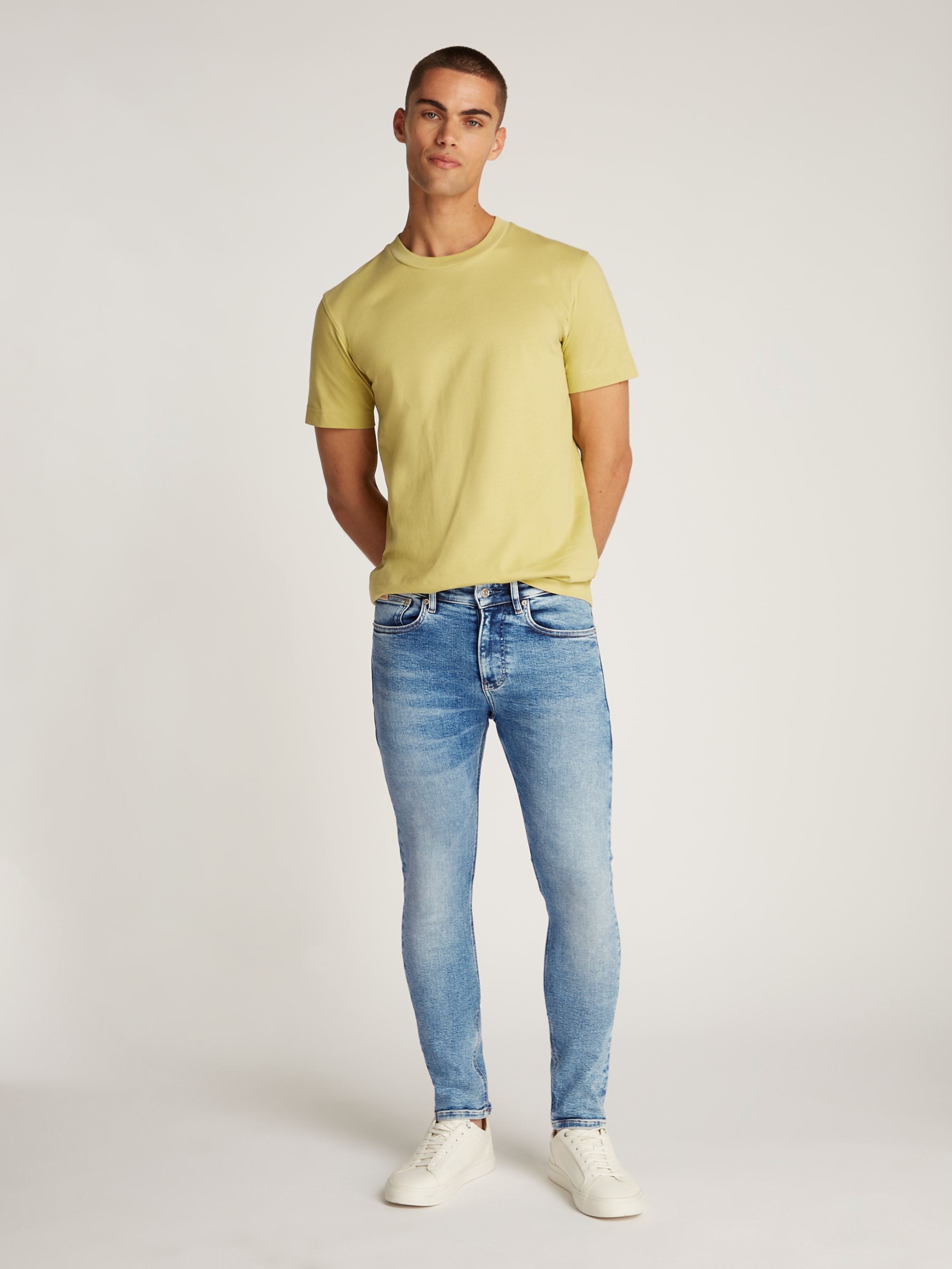 Calvin Klein Jeans Stretch-Jeans »SKINNY«, Coinpocket, Logostickerei