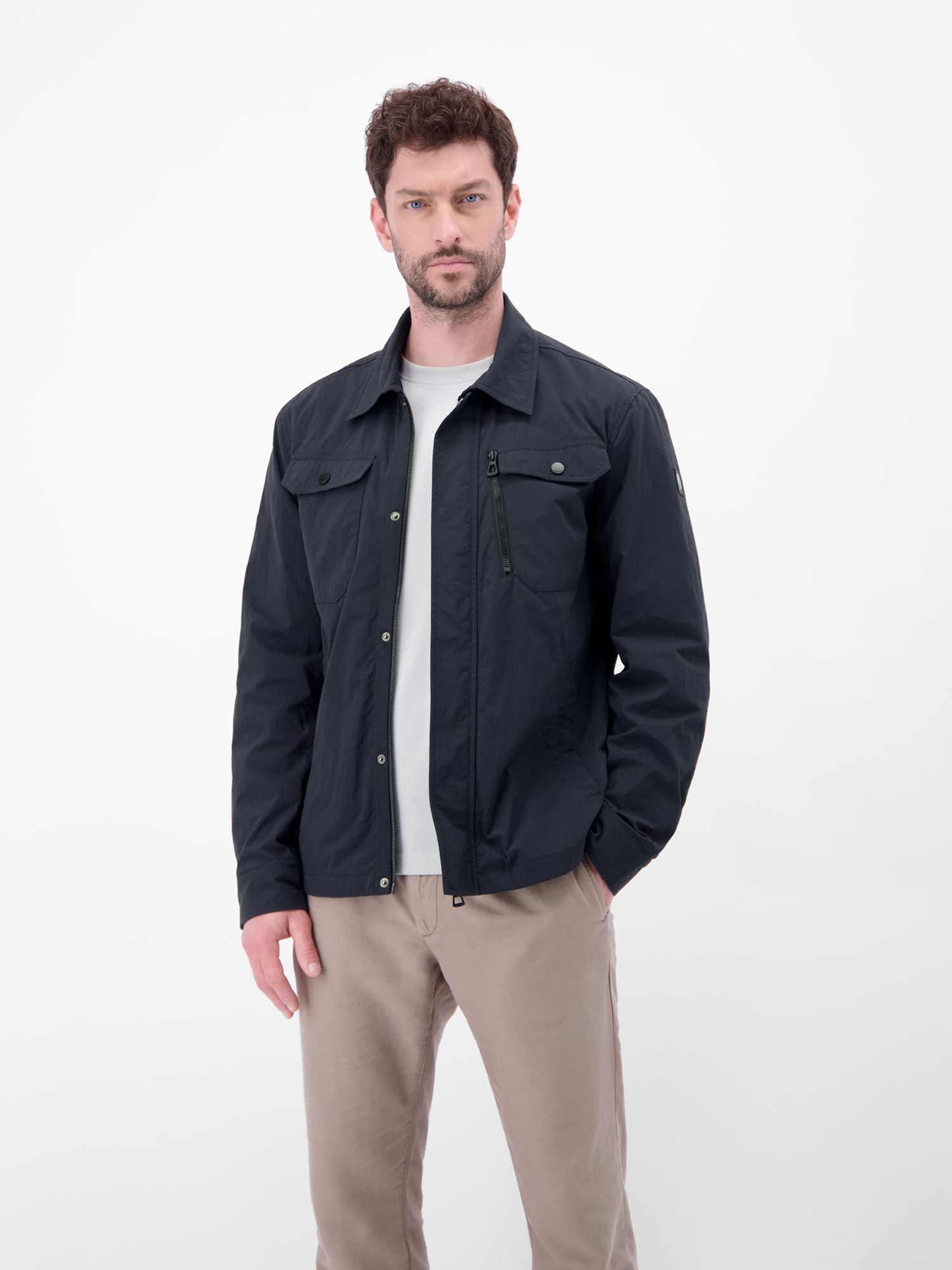 LERROS Outdoorjacke »Leichte Hemdjacke mit Funktion« ohne Kapuze Wind- und Wasserabweisend, Atmungsaktiv, Aufgesetzte Brusttaschen
