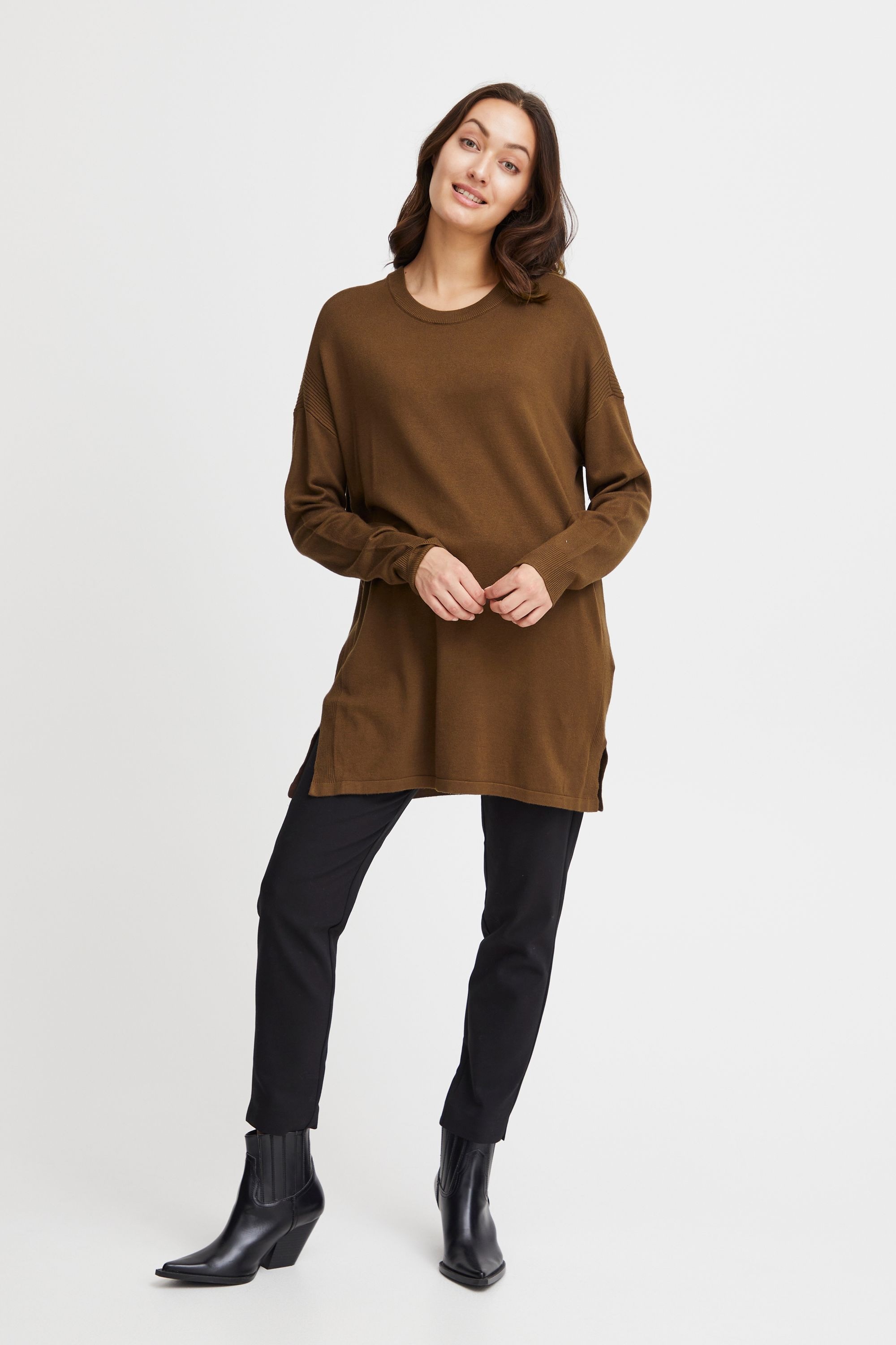 fransa Strickfleece-Pullover »Strickpullover FRBlume«