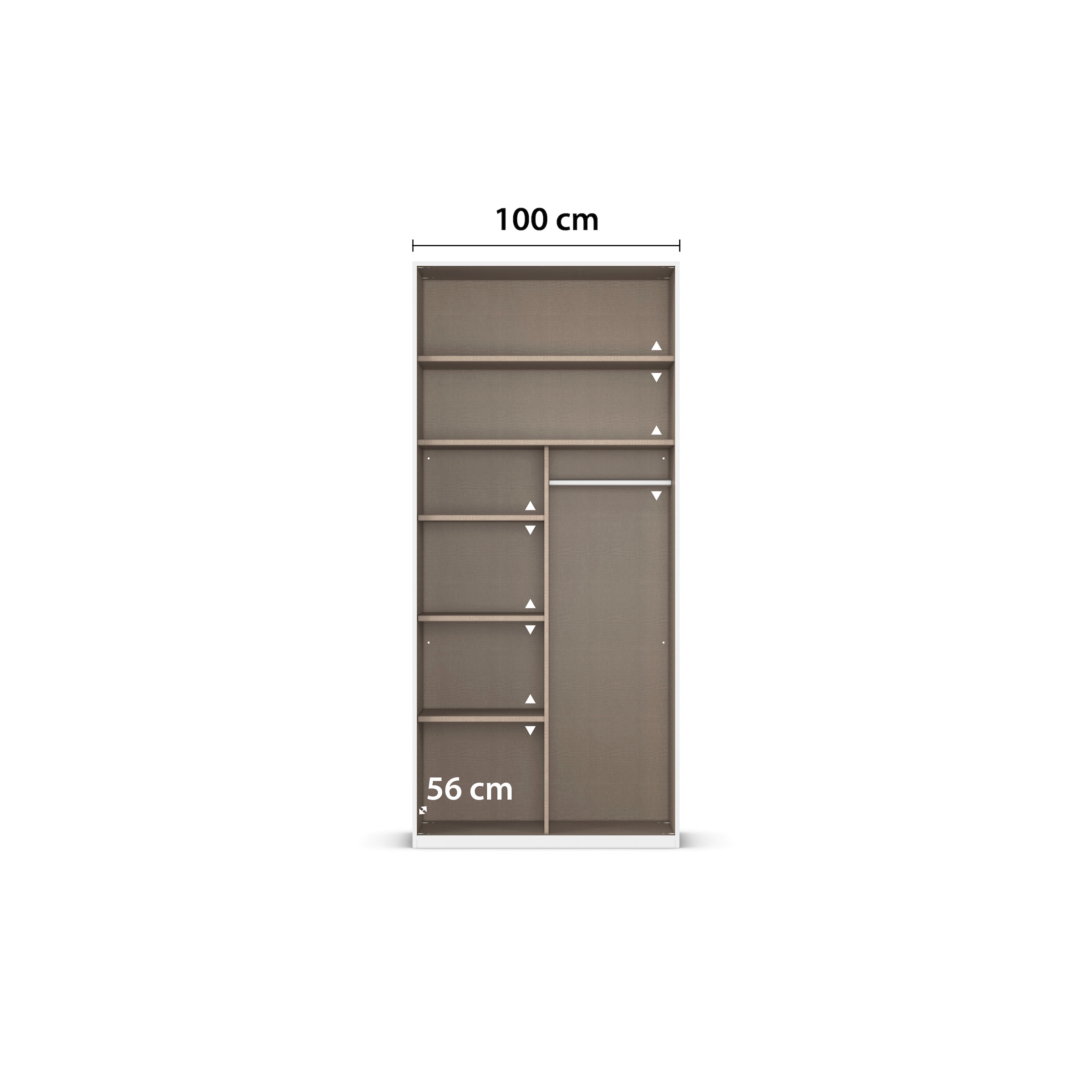 LeGer Home by Lena Gercke Kleiderschrank »Schrank Garderobe Ankleide Schlafzimmer Flur Serina«, (in 3 verschiedenen Ausstattungen BASIC/CLASSIC/PREMIUM), in 6 Breiten (101 - 401 cm) mit Front Glas oder Dekor MADE IN GERMANY