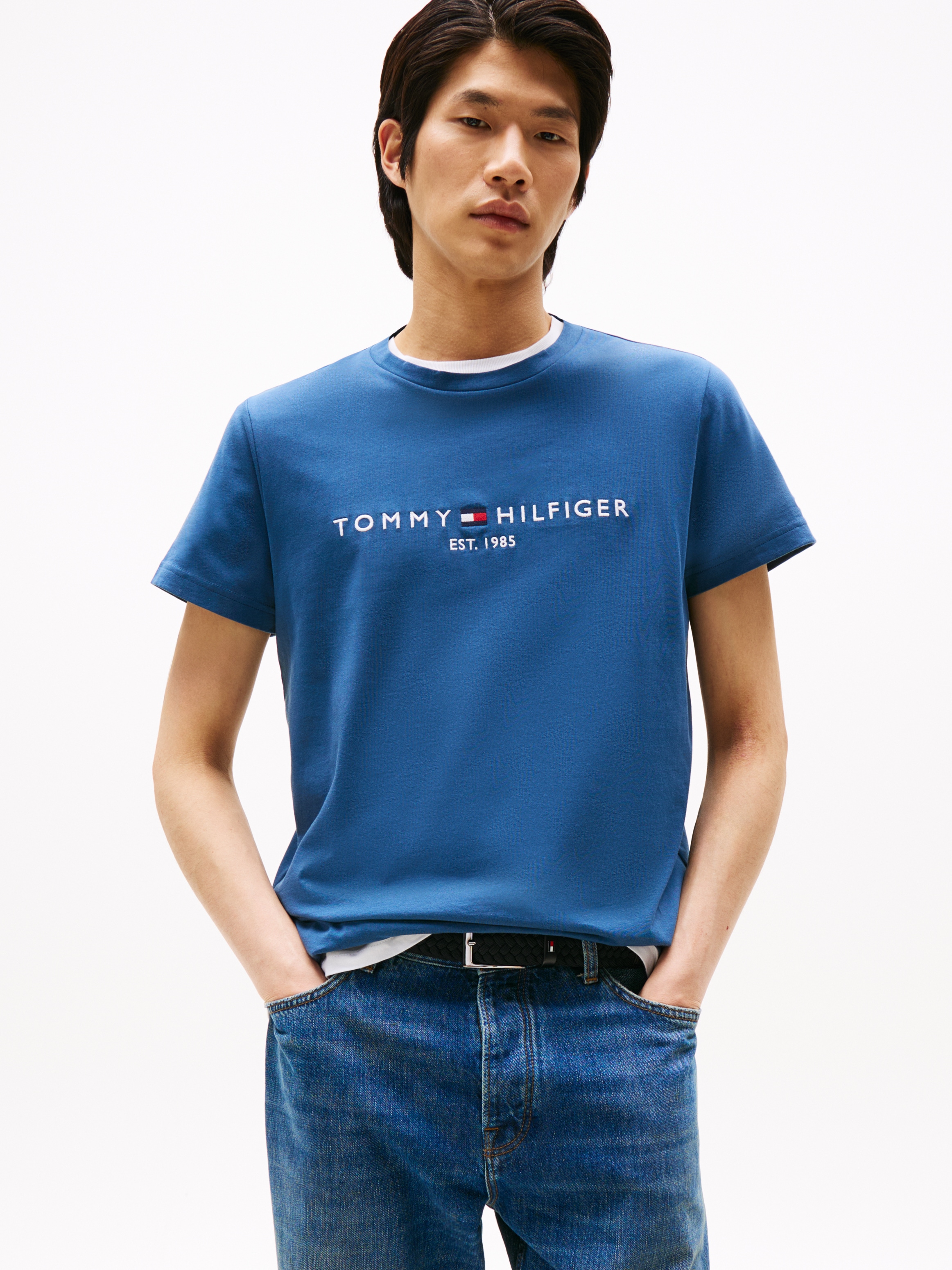 Tommy Hilfiger T-Shirt »TOMMY LOGO TEE«, aus reiner, nachhaltiger Baumwolle