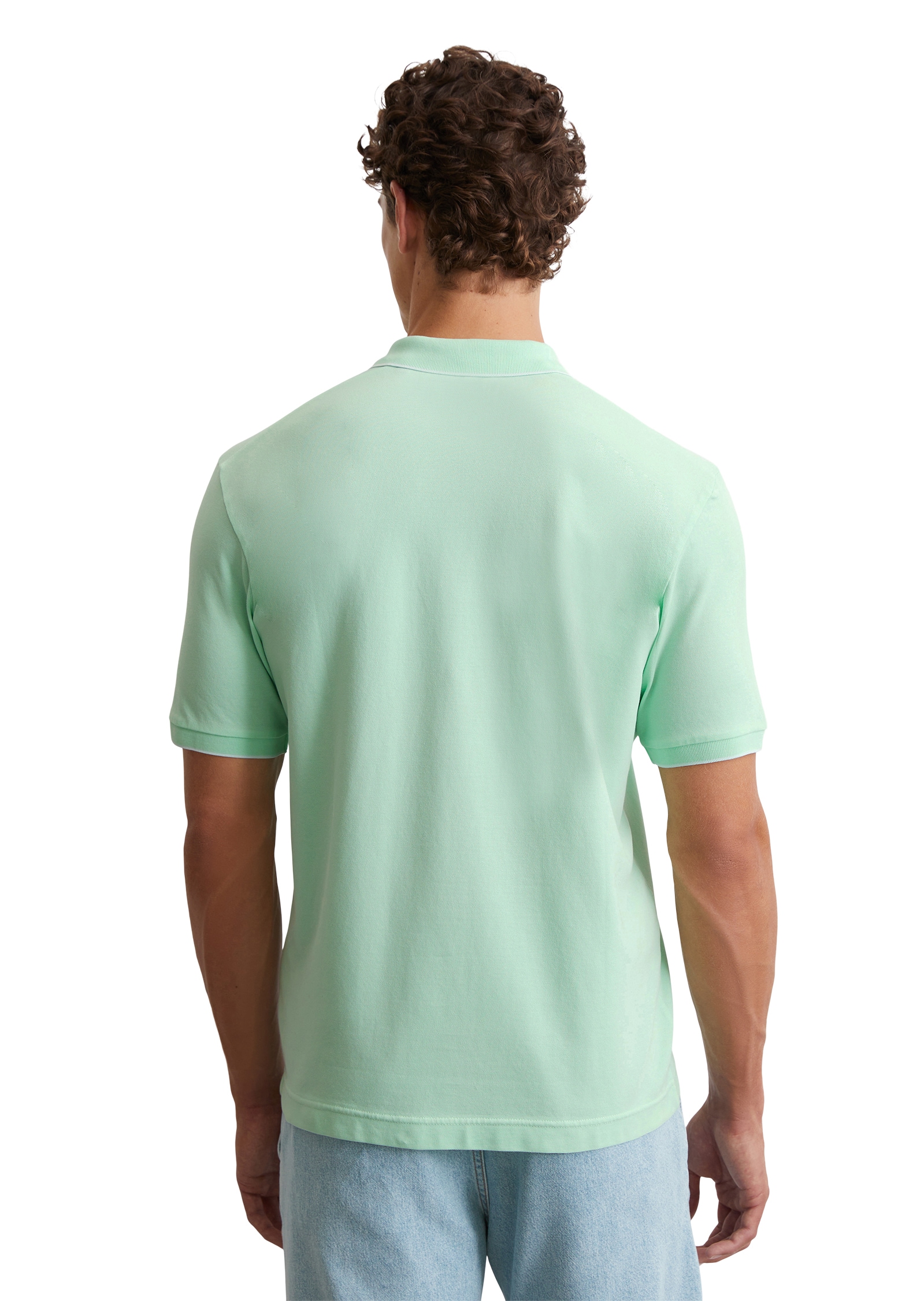 Marc O'Polo Poloshirt, aus Piqué, regular fit, kontrastfarbene Details