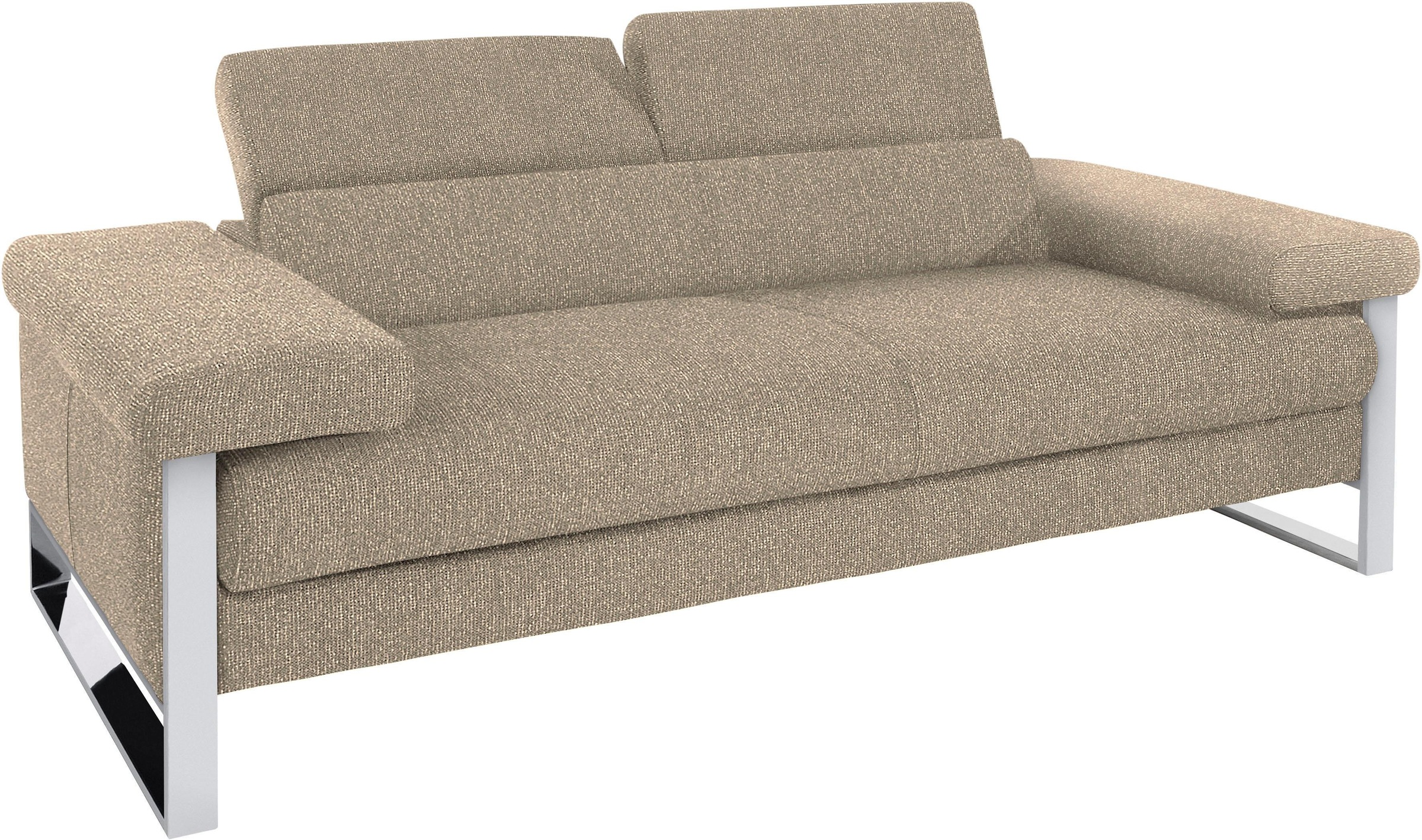 W.SCHILLIG 2-Sitzer »finn«, German Design Award 2016, Fußgestell Chrom glänzend, Breite 210 cm