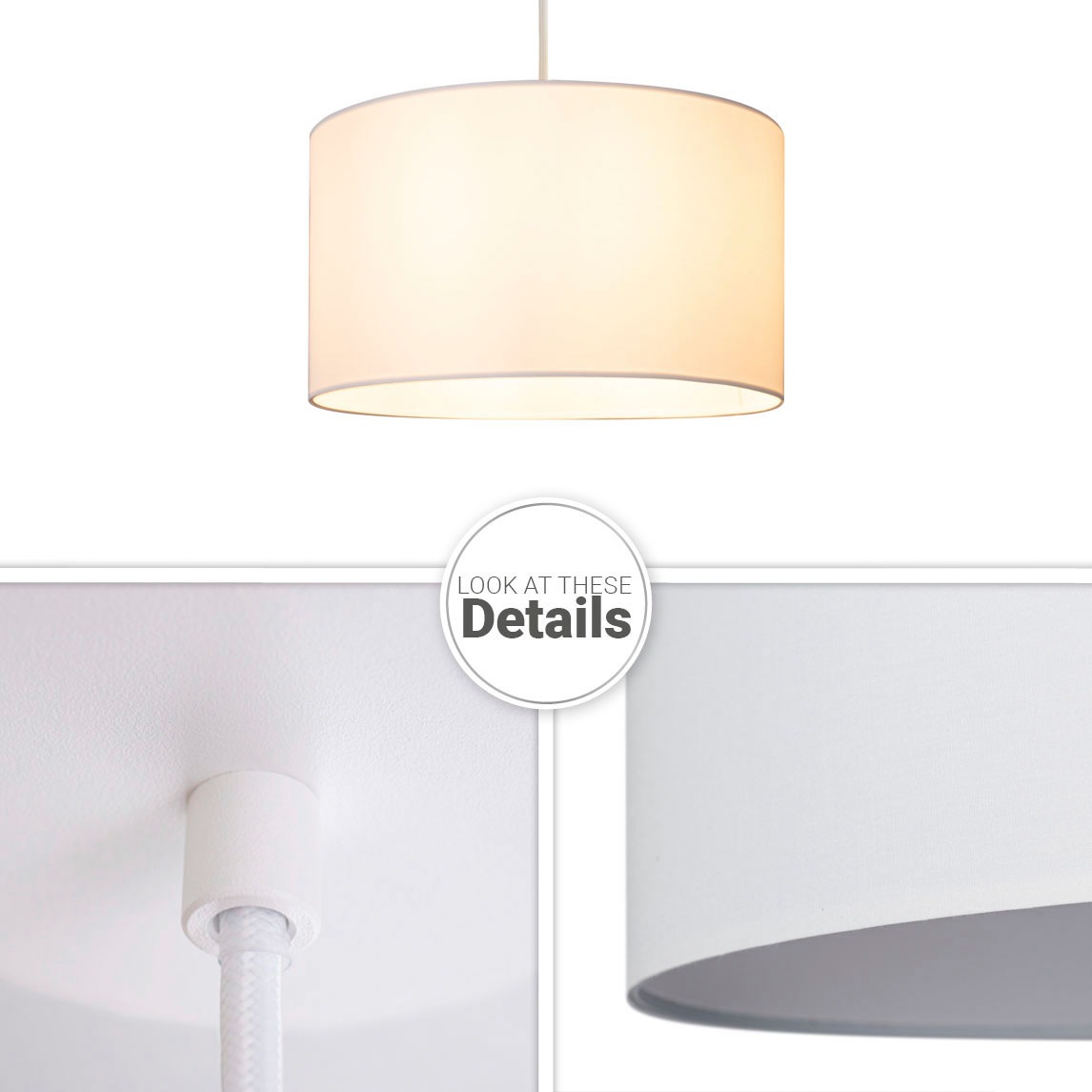 Paco Home Pendelleuchte »HUGO UNI COLOR«, 1 flammig, Leuchtmittel E27 | ohne Leuchtmittel, Deckenlampe LED Wohnzimmer Und Schlafzimmer, Unifarben, Deko E27