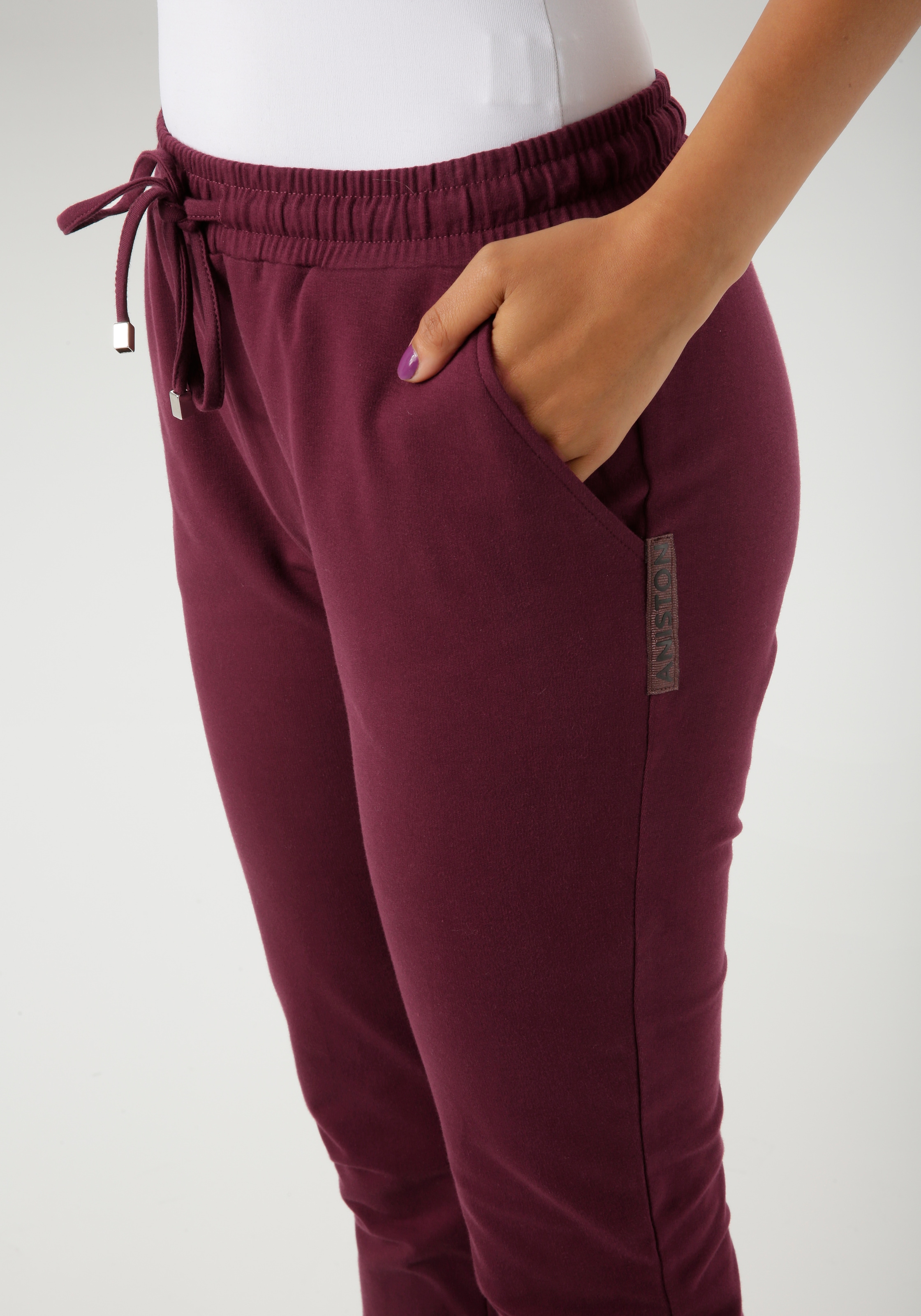 Aniston CASUAL Schlupfhose, mit seitlichem ANISTON-Label