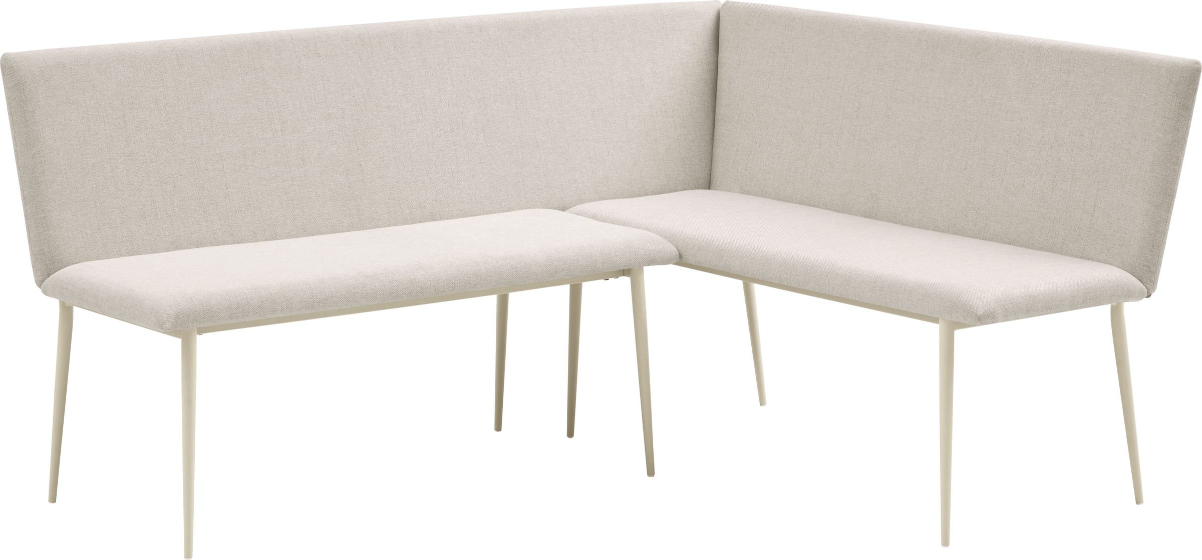 OTTO home Eckbank »Cassy« pflegeleichter Strukturstoff, Metallgestell, FSC-zertifiziertes Holz