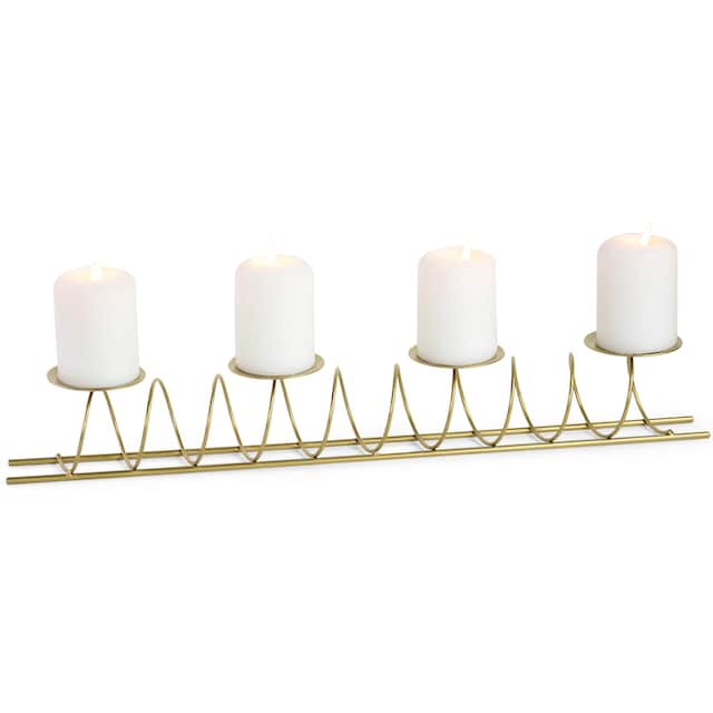 RIFFELMACHER & WEINBERGER Adventsleuchter »Spirale, Weihnachtsdeko«, (1 St.),  Kerzenhalter im besonderen Design, aus Metall, 4-flammig bestellen bei OTTO
