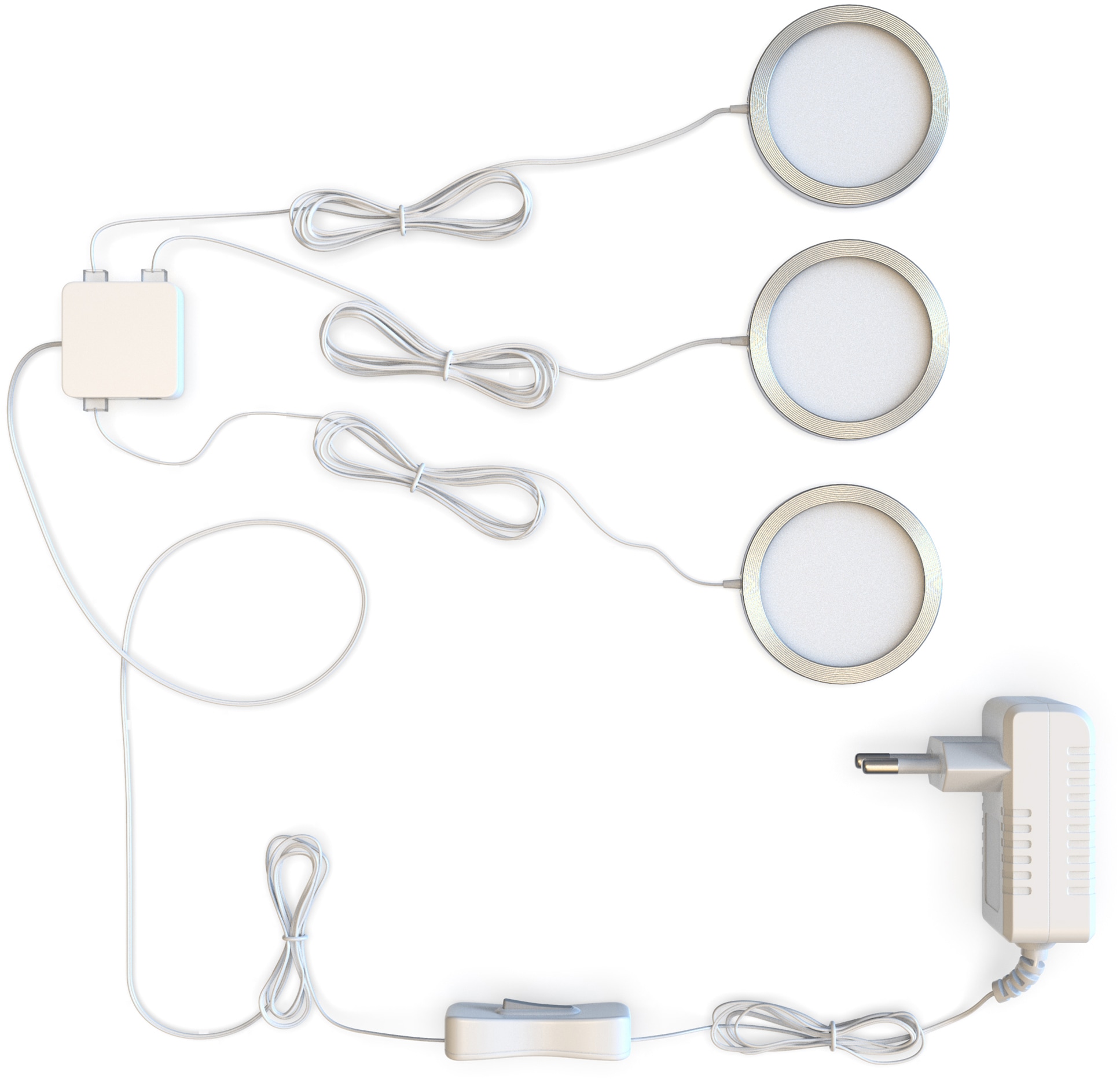 B.K.Licht Unterschrankleuchte, inkl. 3000K SET flammig-flammig, bestellen Schranklicht, Küche, bei Modul 170lm 3 LED 2W OTTO LED