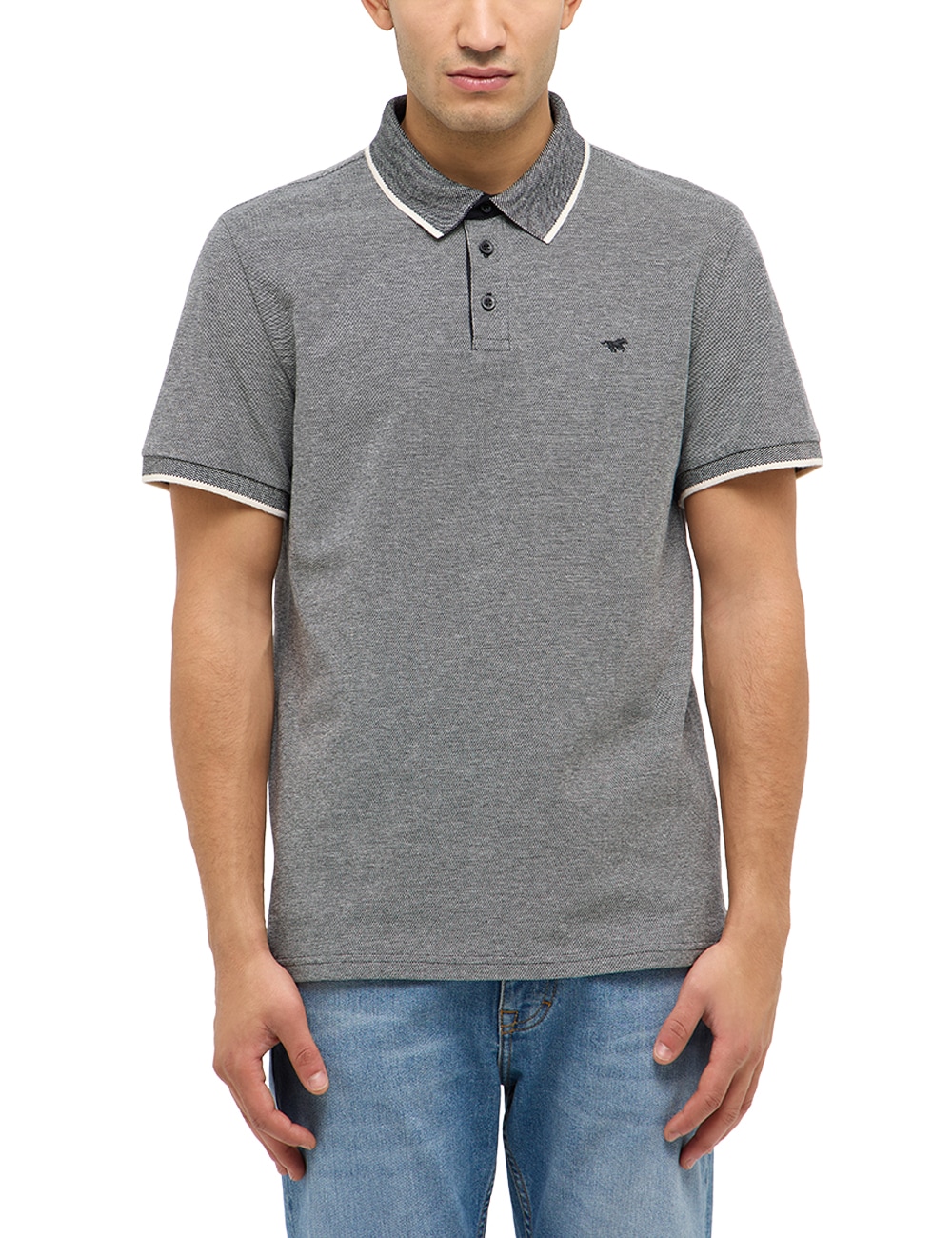 MUSTANG Poloshirt »MUPalco« Piqué Qualität