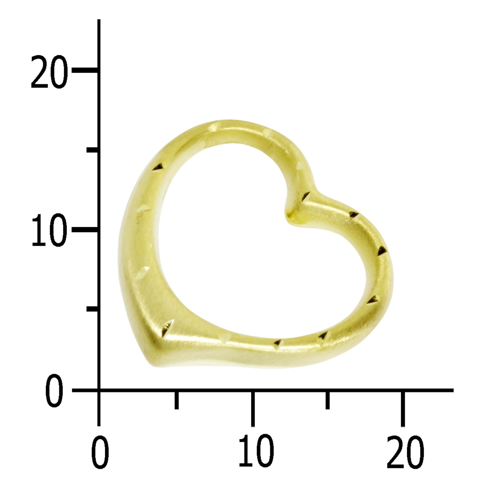 OSTSEE-SCHMUCK Kettenanhänger »- Gleiter-Herz - Gold 333/000 - ,« ()