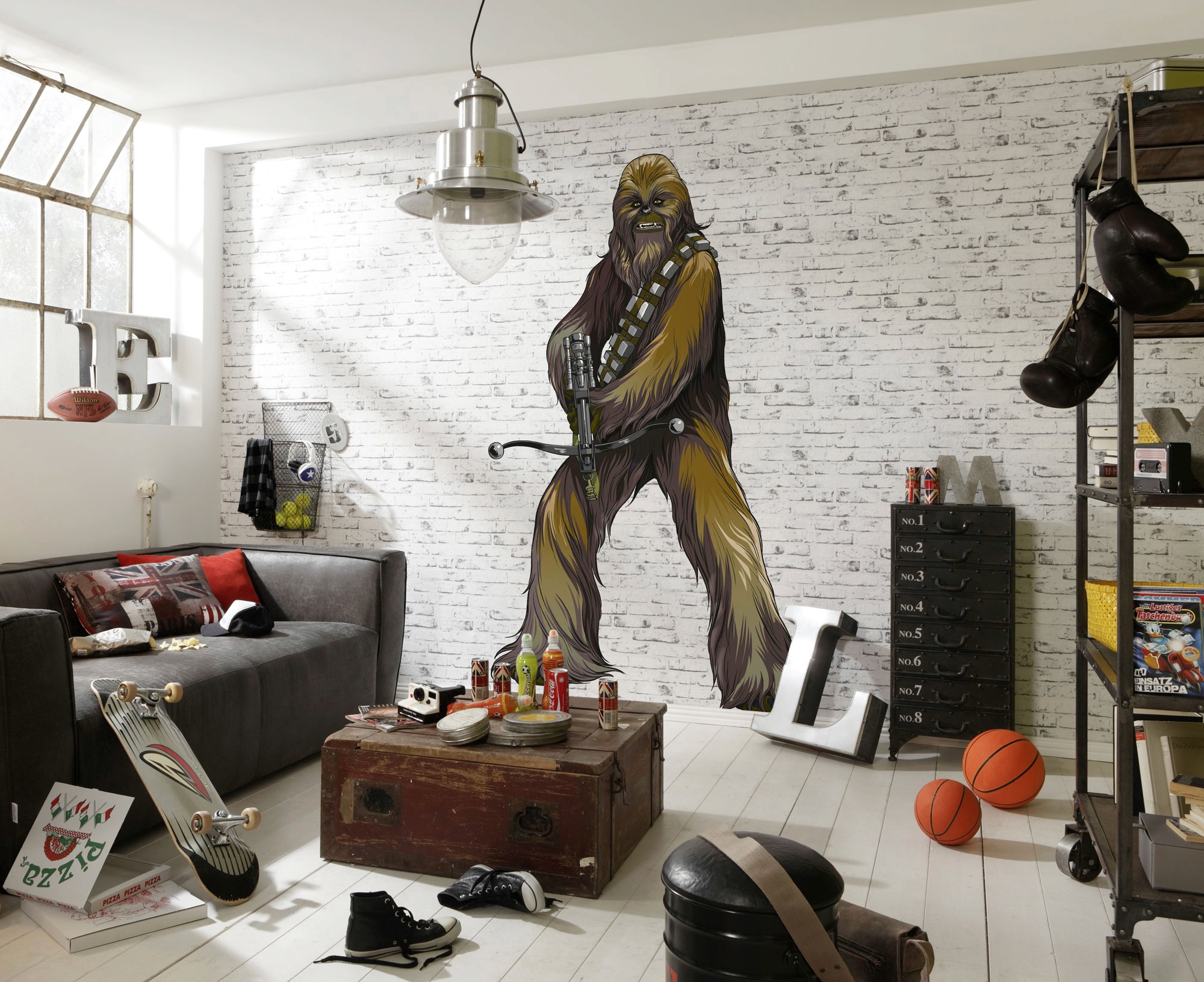 Komar Vliestapete »Selbstklebende Vlies  - Star Wars XXL Chewbacca - Größe 127 x 200 cm«, bedruckt, Kinderzimmer