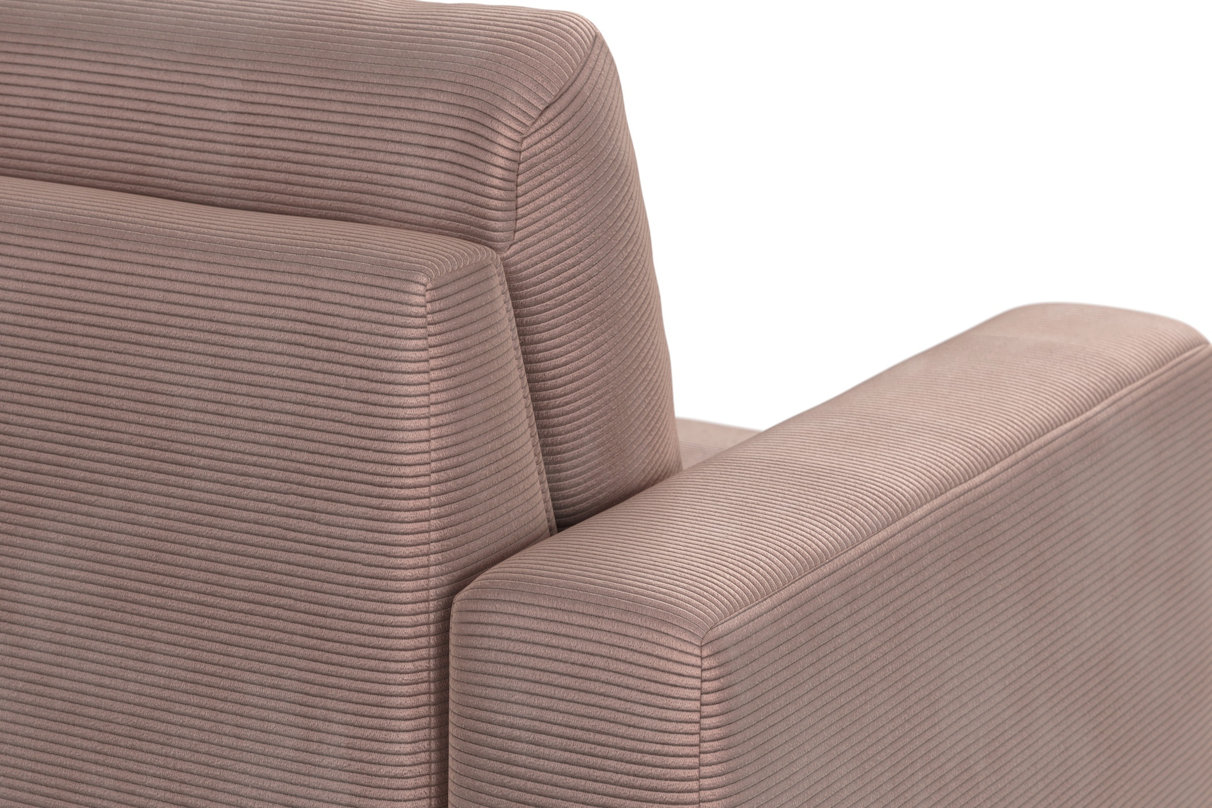 Home affaire Ecksofa »Summer L-Form«, mit Recamiere, mit oder ohne Bettfunktion und Bettkasten, Cord-Bezug