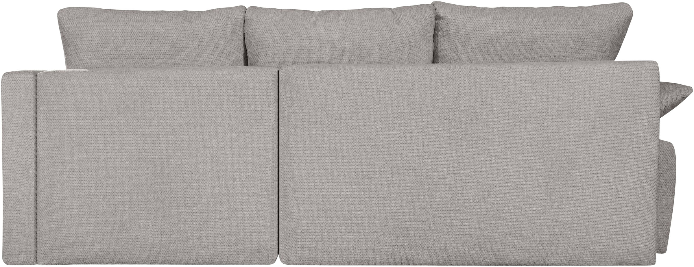 COLLECTION AB Ecksofa »Funtastic L-Form, B: 213 cm, Schlaffunktion, Bettkasten, auch in Cord« Armteilverstellung, Bonnellfederkern, frei stellbar