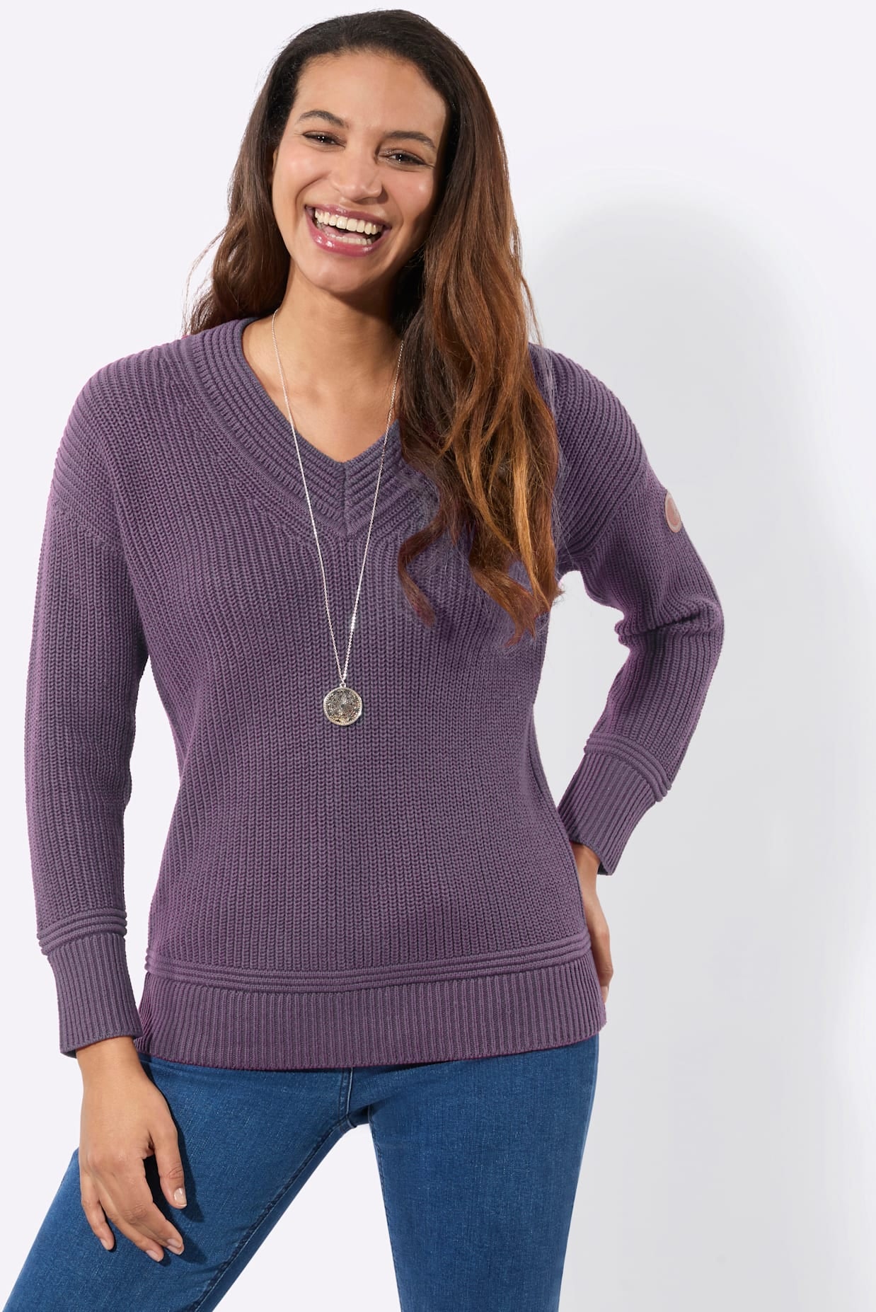 Casual Looks V-Ausschnitt-Pullover »V-Ausschnitt-Pullover«