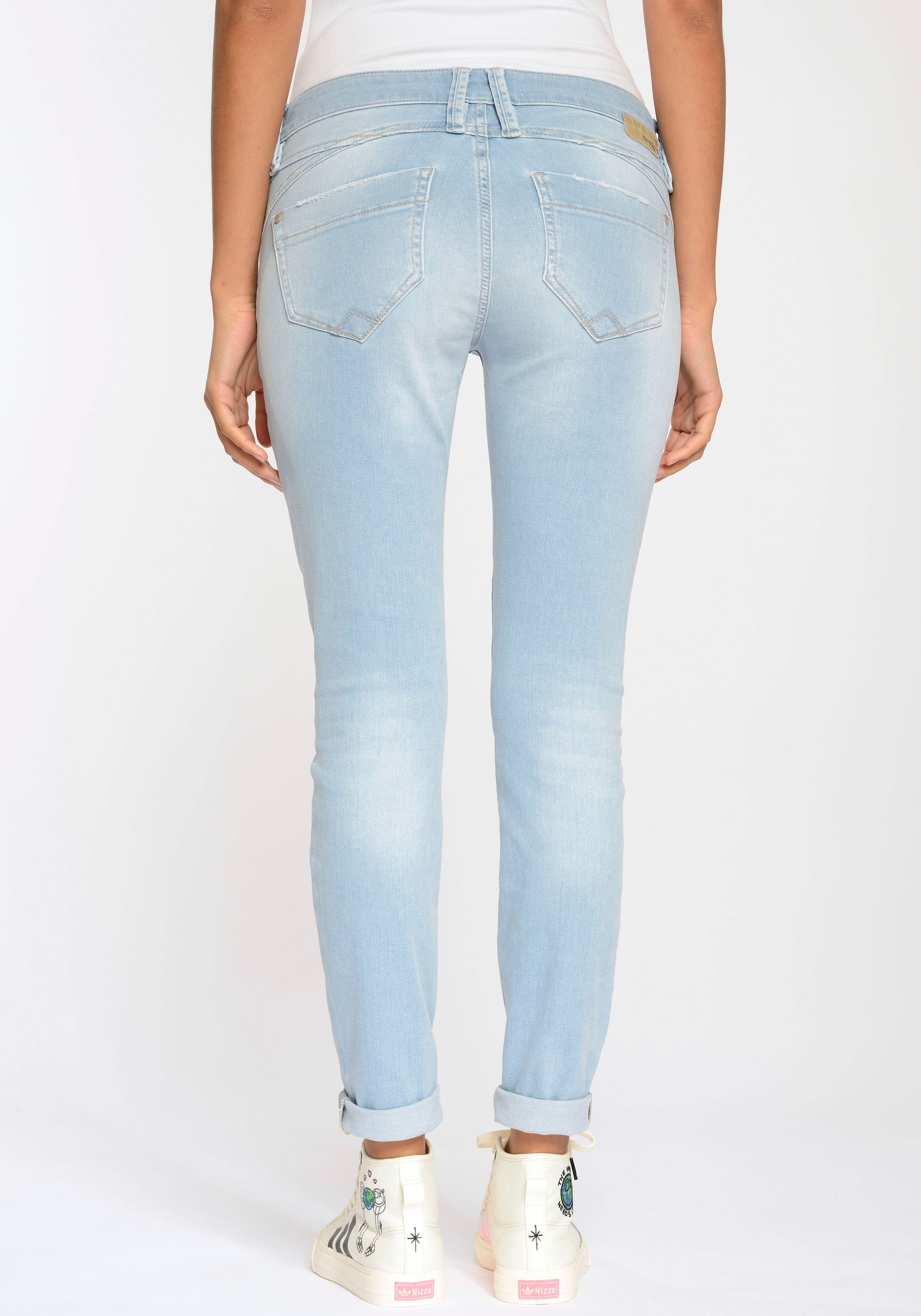 GANG Skinny-fit-Jeans »94NIKITA«, Coinpocket mit bei OTTO u. online kaufen V-Förmigen Zipper an Taschen den Einsätzen