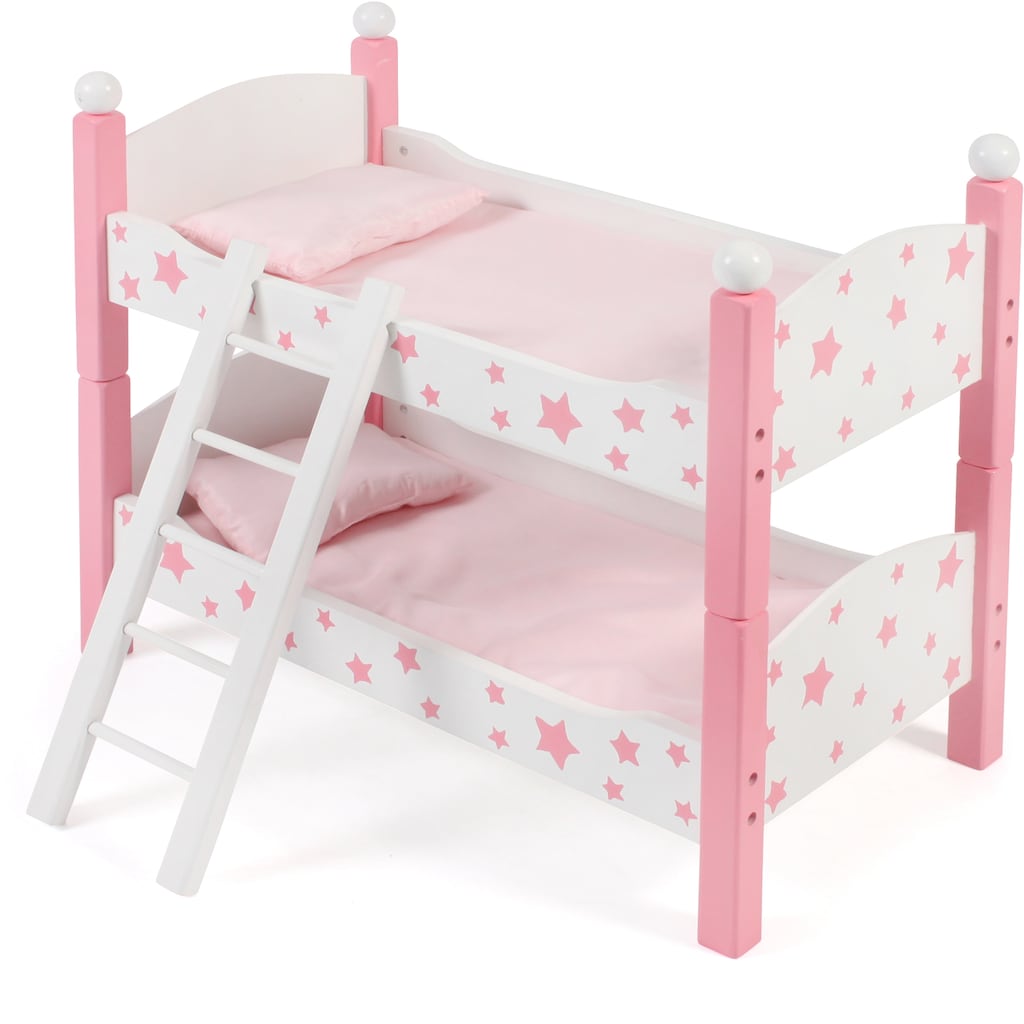 CHIC2000 Puppenbett »Stars Pink«, auch als zwei Einzelbetten verwendbar