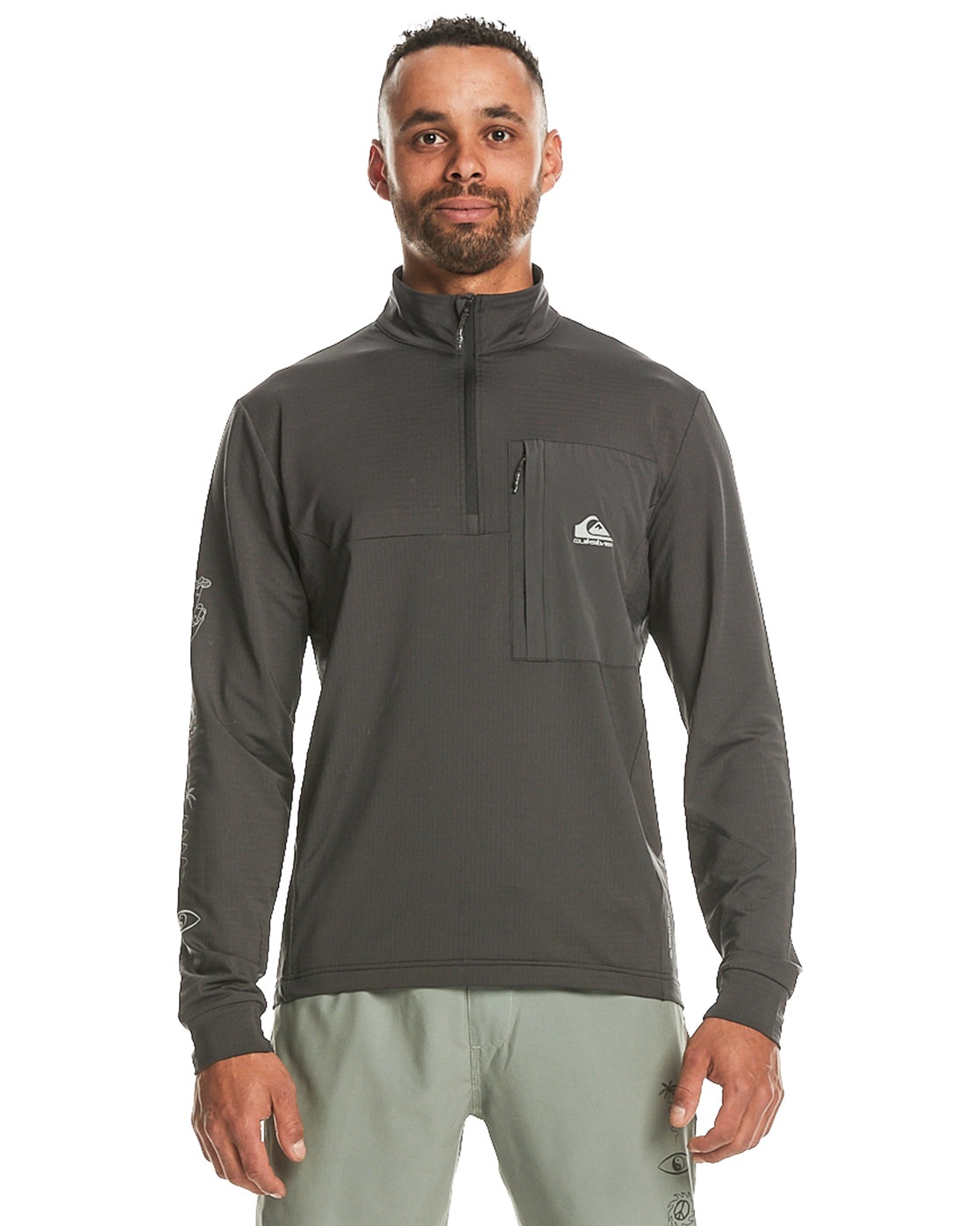Quiksilver Herren Sweatshirt »Get Ready« in braun, Größe XL
