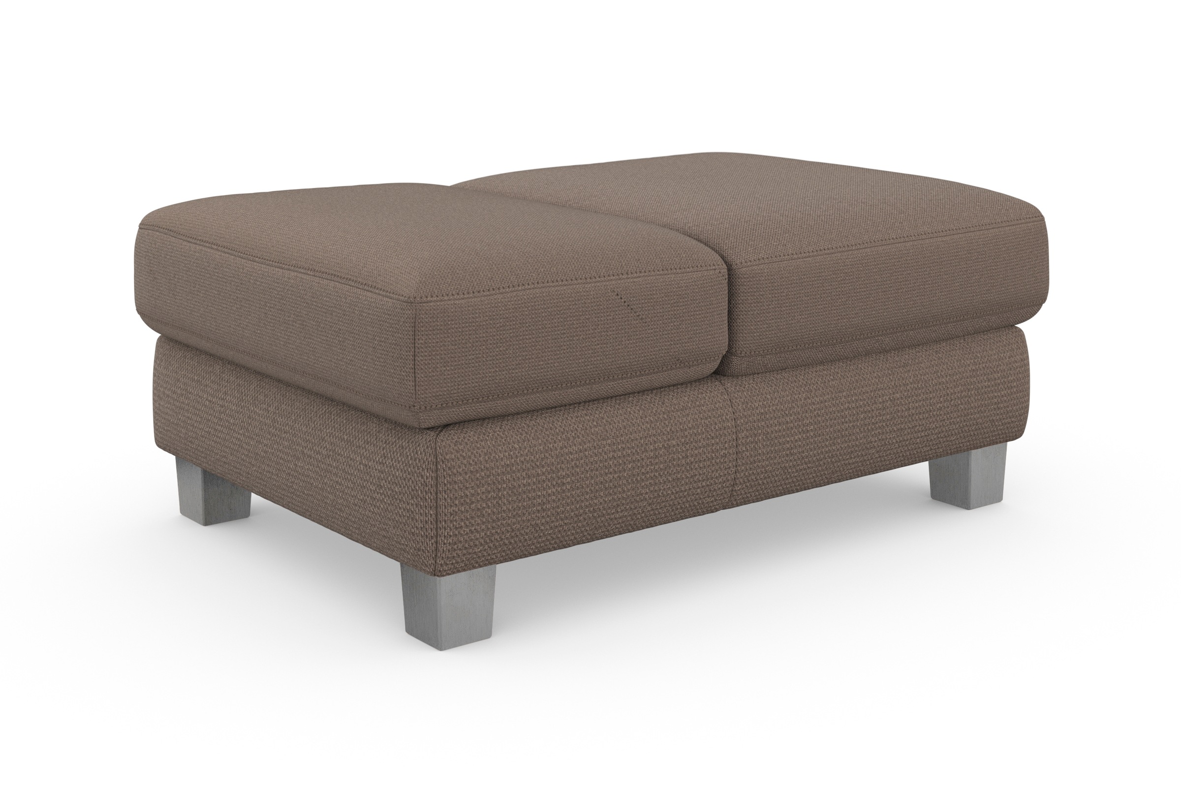 sit&more Polsterhocker »Dundee« mit Klappfunktion, Federkern und hochwertigen Edelstahlfüßen