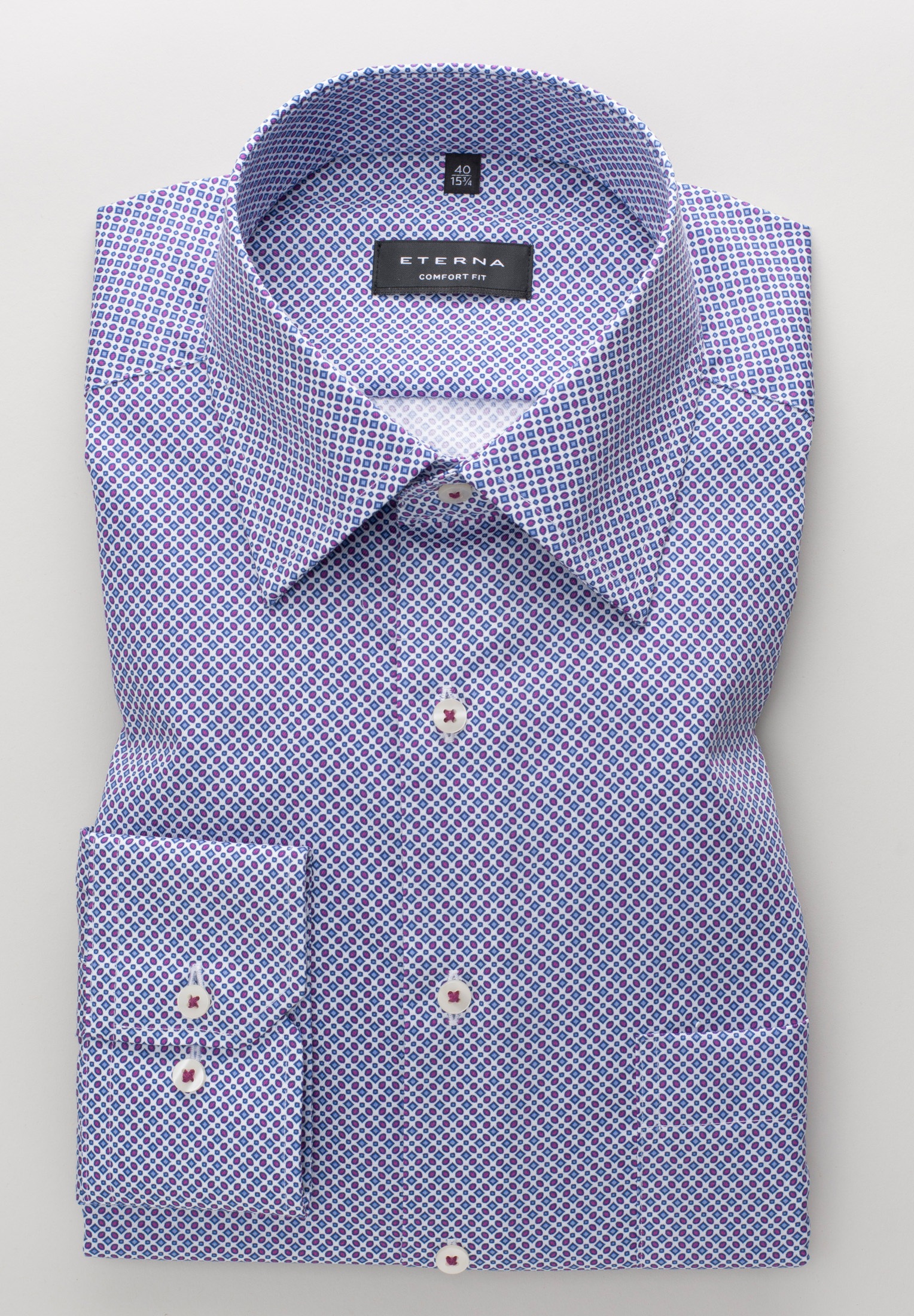 Eterna Langarmhemd »COMFORT FIT«, NON IRON (bügelfrei)