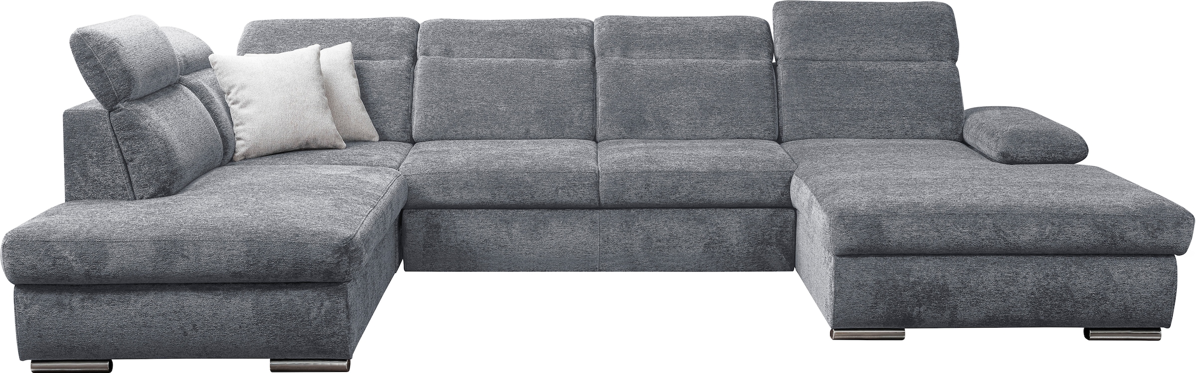 WERK2 Wohnlandschaft »Cordoba inkl. Bett, Bettkasten und Kopfteilfunktion, Breite 359cm«