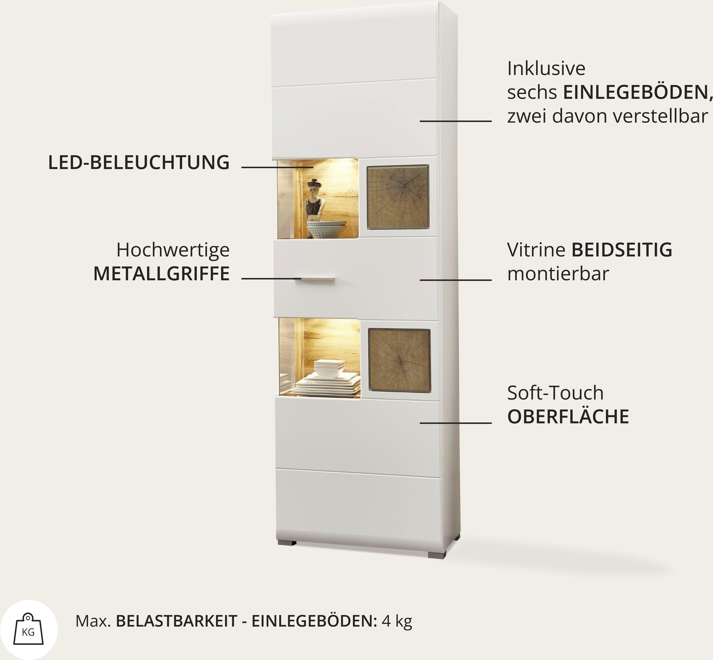 Innostyle Vitrine »FUN PLUS«