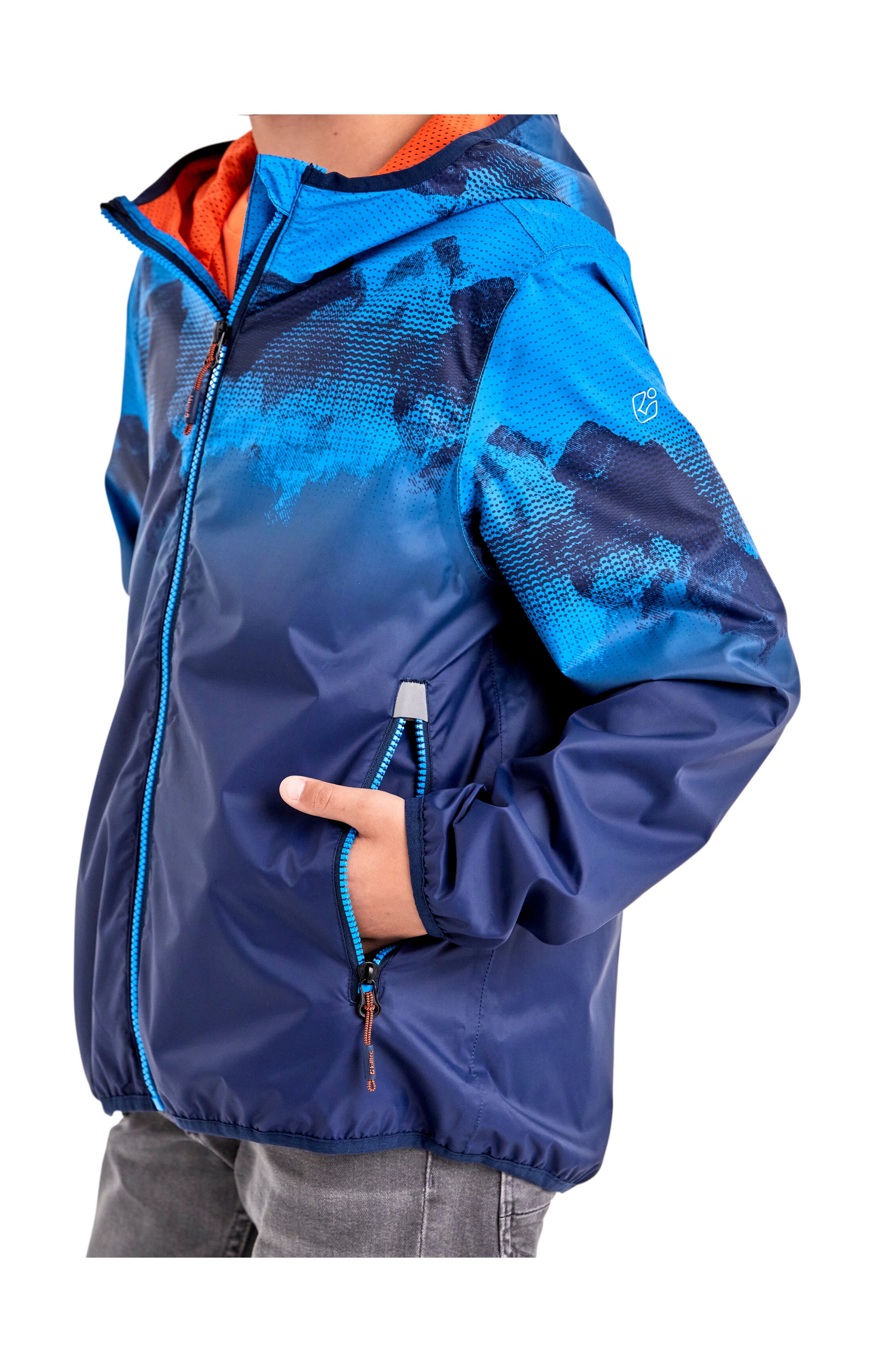 Killtec Outdoorjacke »Lyse BYS JCKT B«, Leichte, wasserdichte Kinderjacke, klein verpackbar, cooles Muster