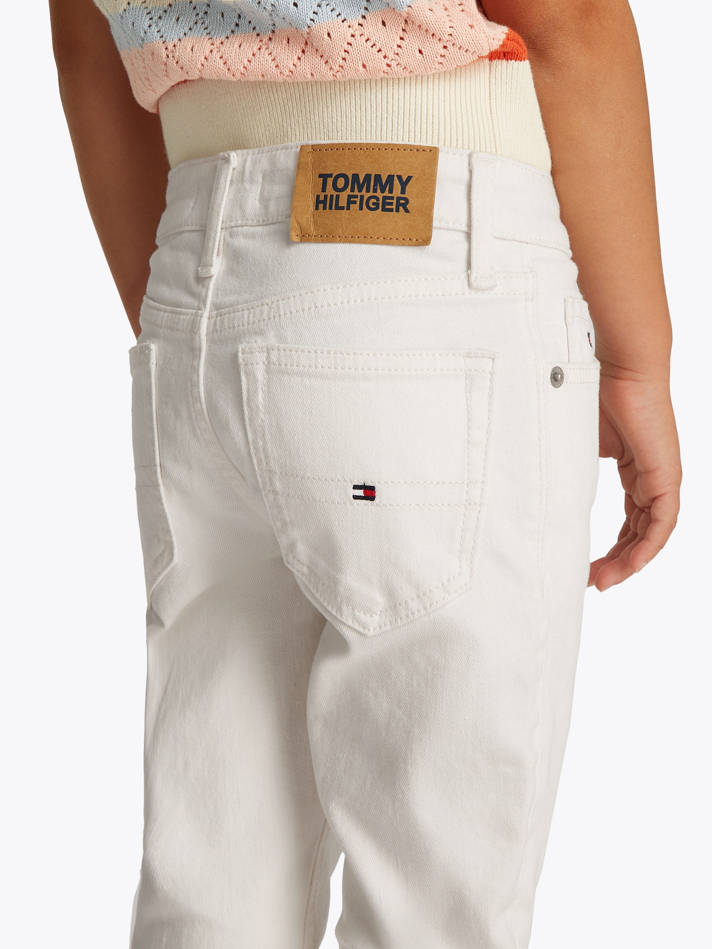 Tommy Hilfiger Weite Jeans »FLARE WHITE JEANS«, im modernen Look