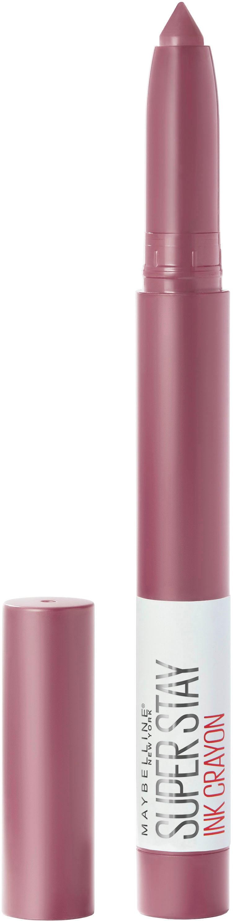 MAYBELLINE NEW YORK Lippenstift »Super Stay Ink Crayon«, mit natürlichen Inhaltstoffen