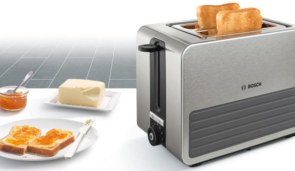 BOSCH Toaster »TAT7S25«, 2 kurze Schlitze, für 2 Scheiben, 1050 W