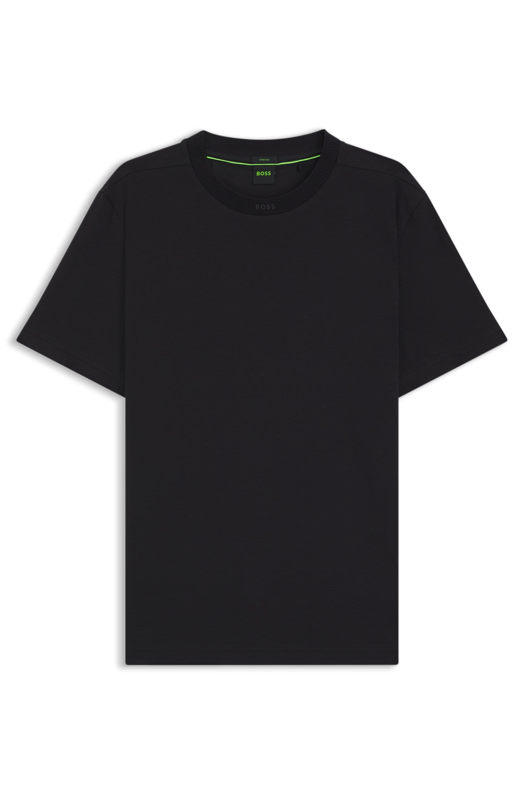 BOSS GREEN T-Shirt »Tee Rib« mit Logo am Ausschnitt