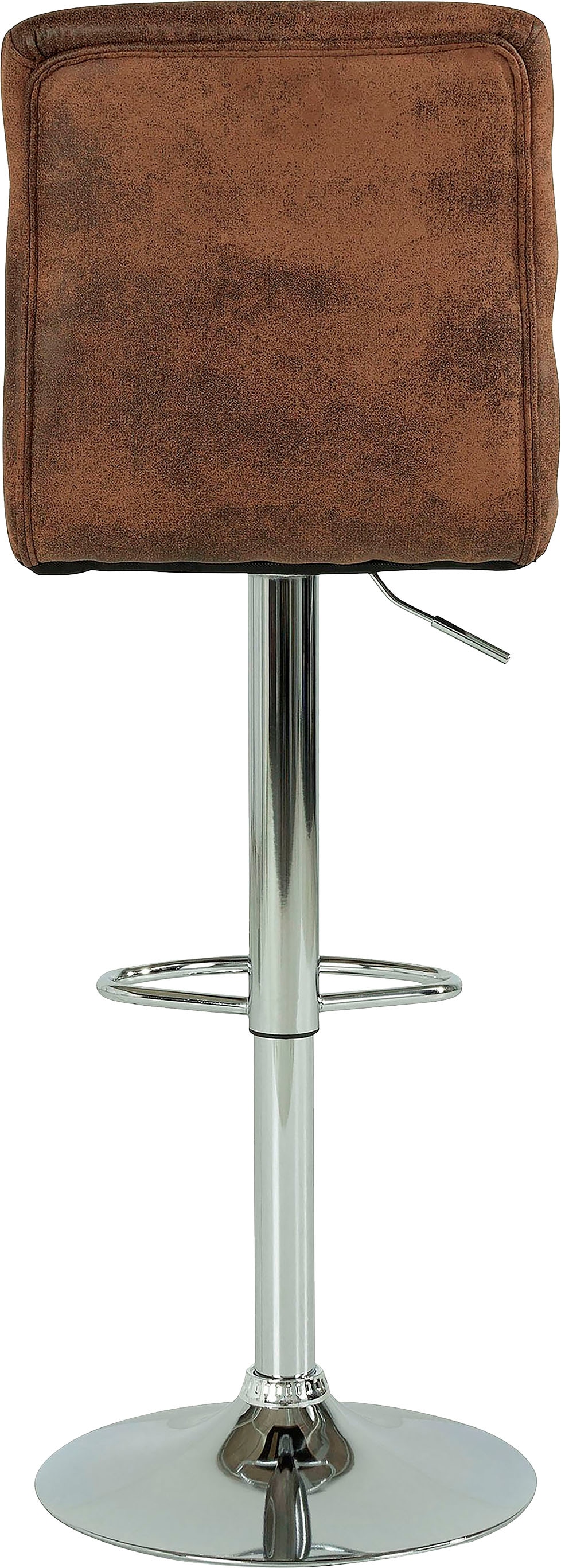 byLIVING Barhocker Set, 2er, 2 Stk. tlg. er Set, Bezug in Microfaser-Vintage, drehbar mit Höhenverstellung