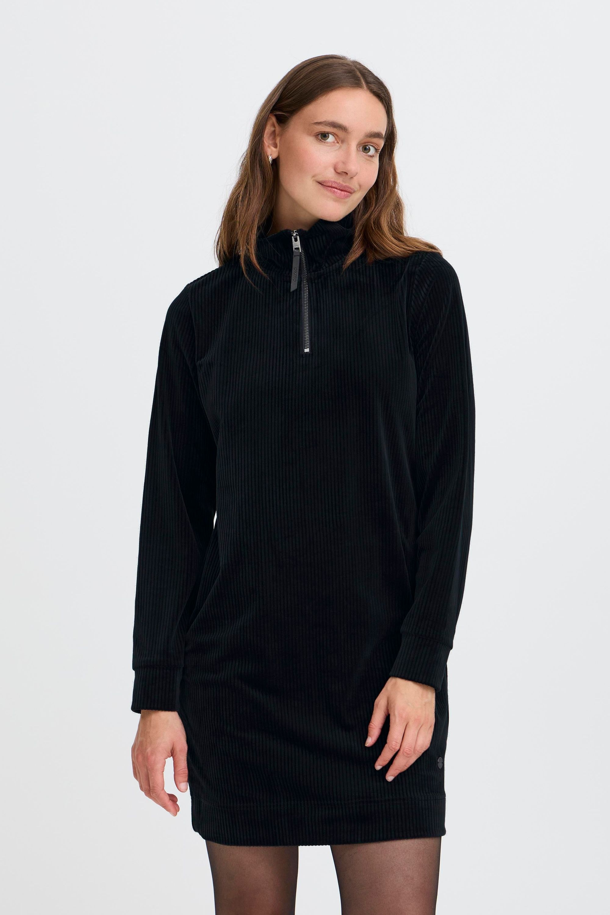OXMO Sweatkleid »Sweatkleid OXEBBA HALFZIP«