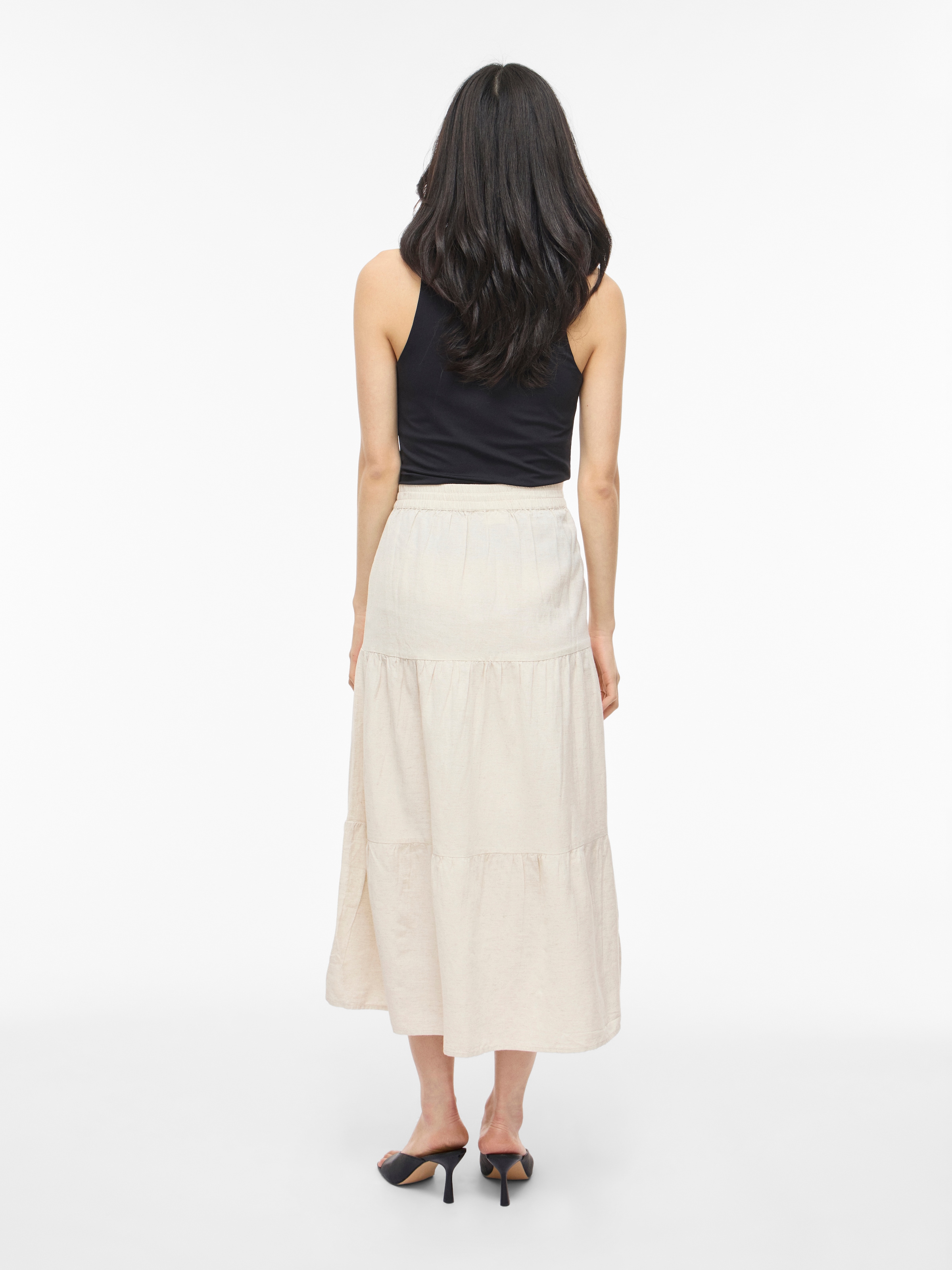 Vila Maxirock »VIPRISILLA HW ANKLE SKIRT - NOOS«