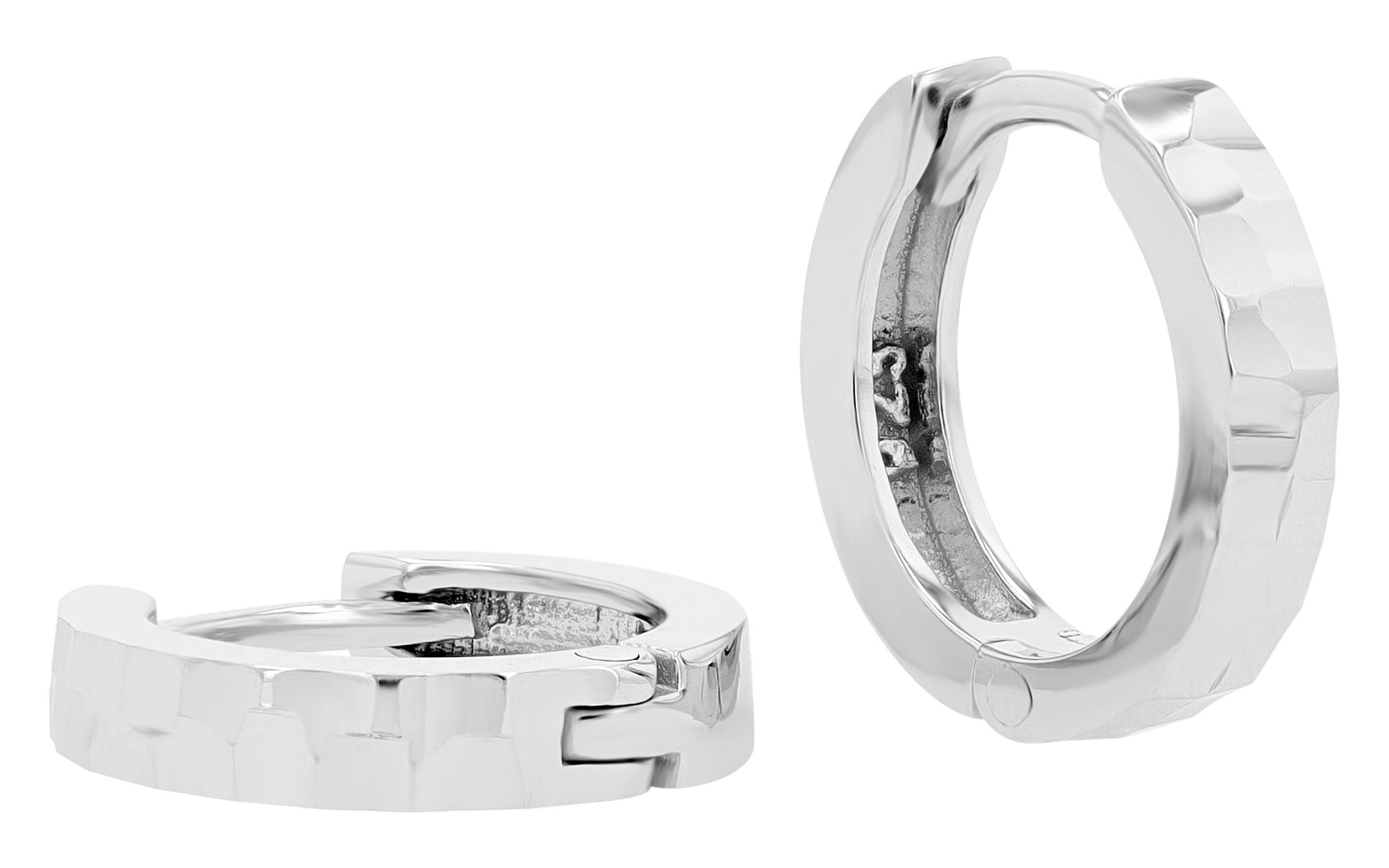 Adelia´s Paar Creolen »Damen Ohrringe ¿ Klappcreole aus 925 Silber«