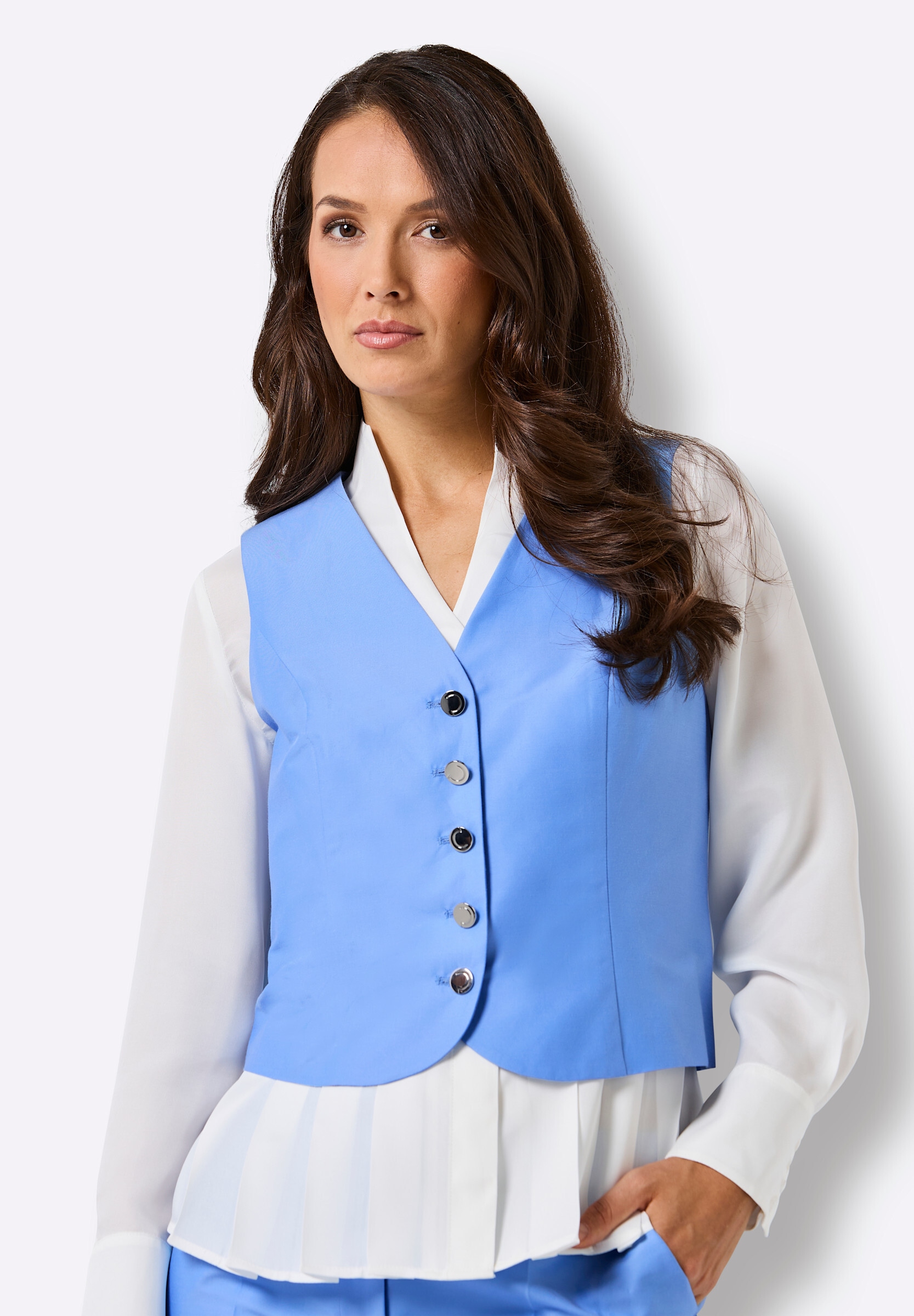 creation L Kurzweste »Seiden-Mix-Weste Anzugweste mit edler Seide«