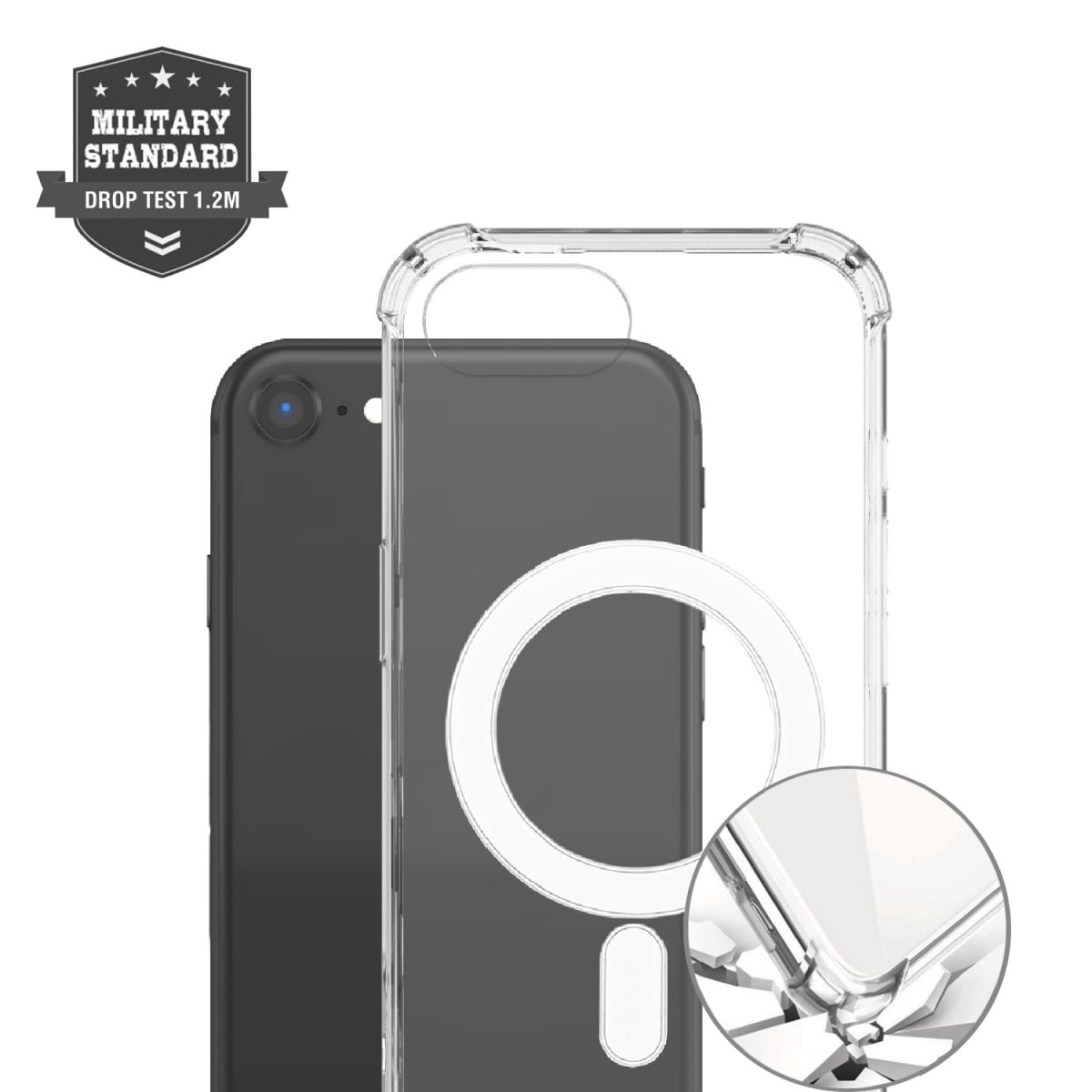 4smarts Handyhülle »Hybrid Case Ibiza für Apple iPhone SE (4. Gen)«, Backcover, Schutzhülle, Handyschutzhülle, Case, Schutzcase, stoßfest