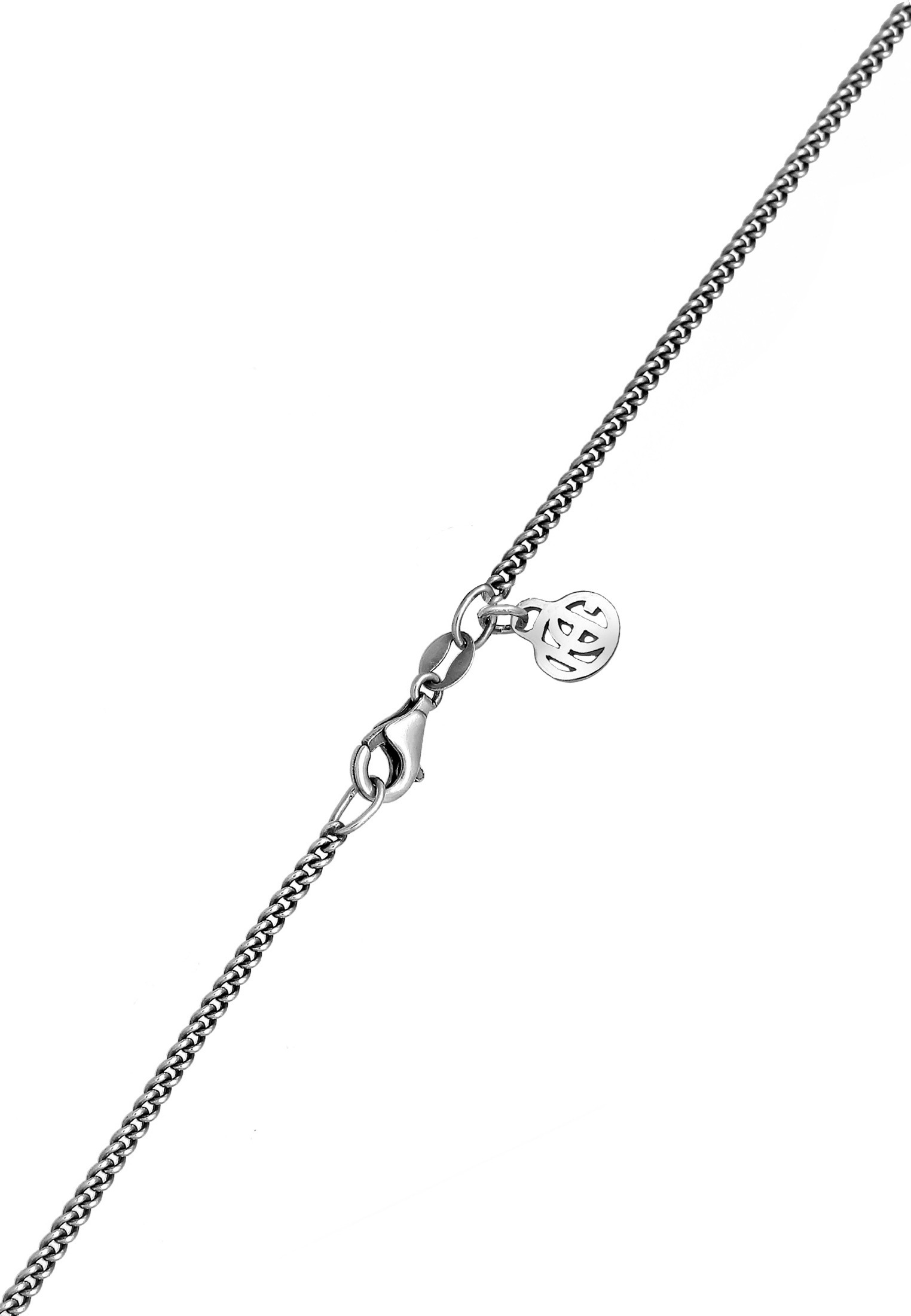HAZE & GLORY Kette mit Anhänger »Halskette Anhänger Münze - Tide Welle Maritim 925 Silber«