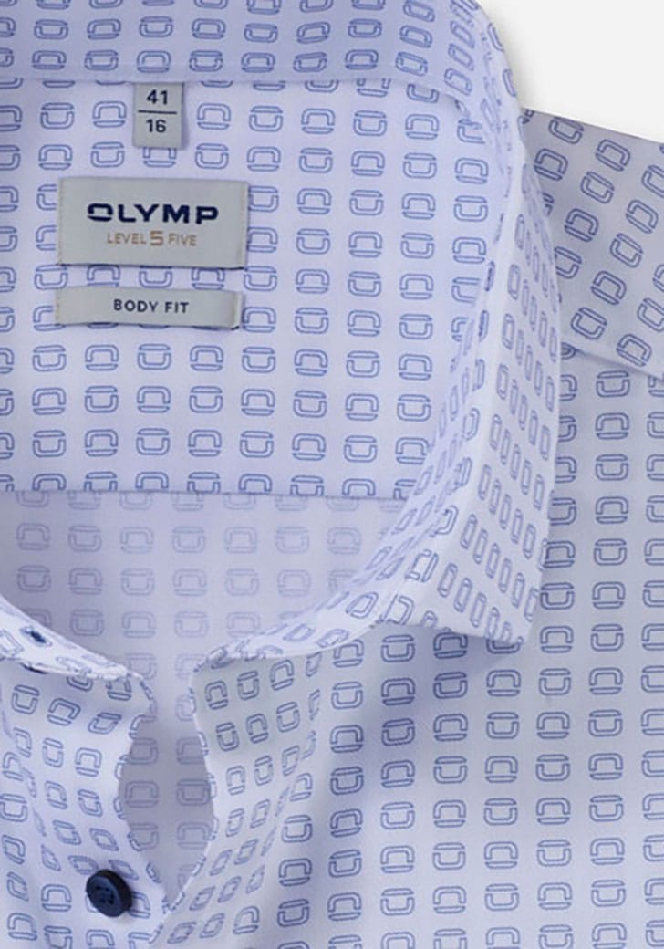 OLYMP Businesshemd »Level 5«, allover mit Markenlogo bedruckt