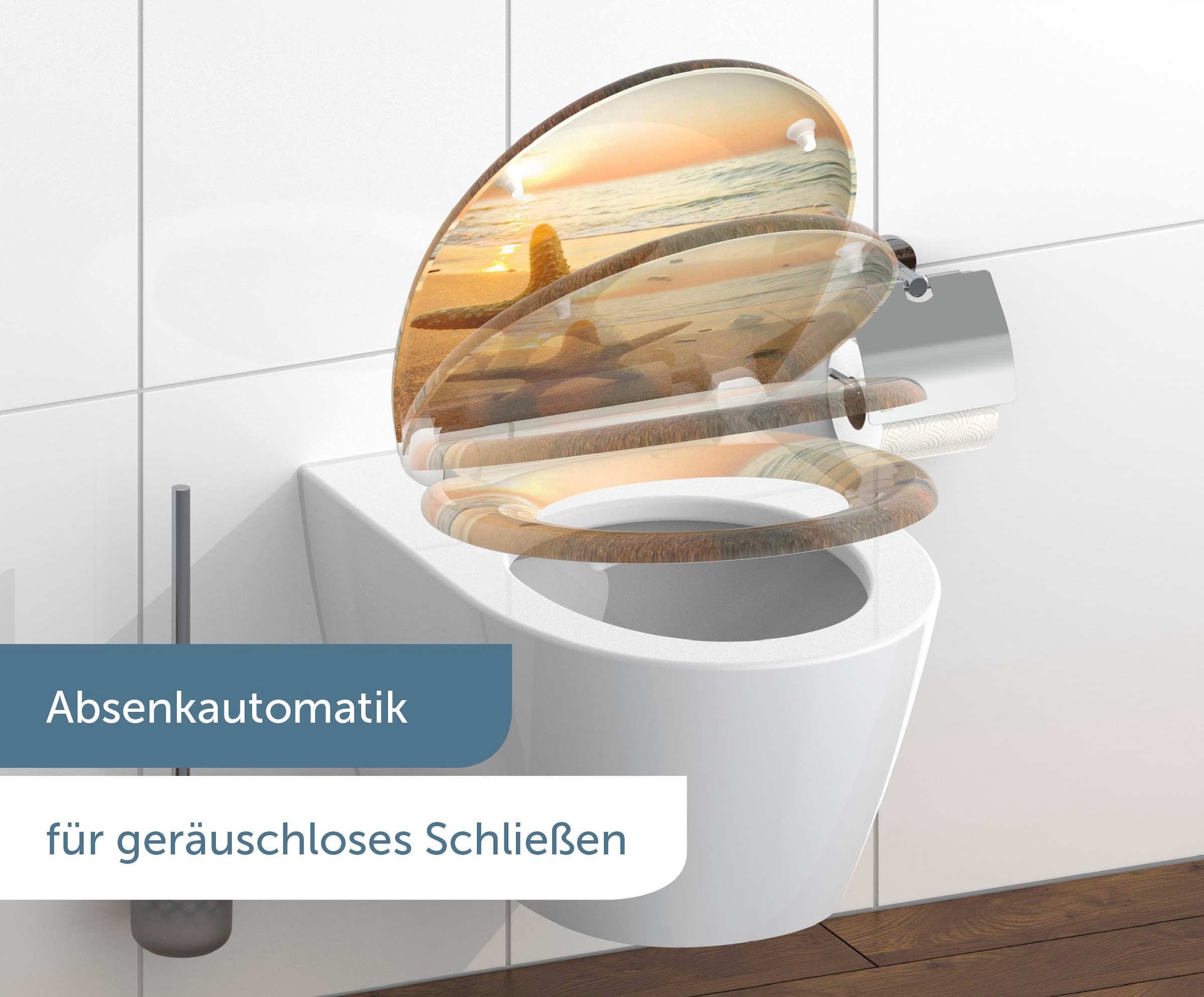 Schütte WC-Sitz »Star«, Duroplast, mit Absenkautomatik und Schnellverschluss