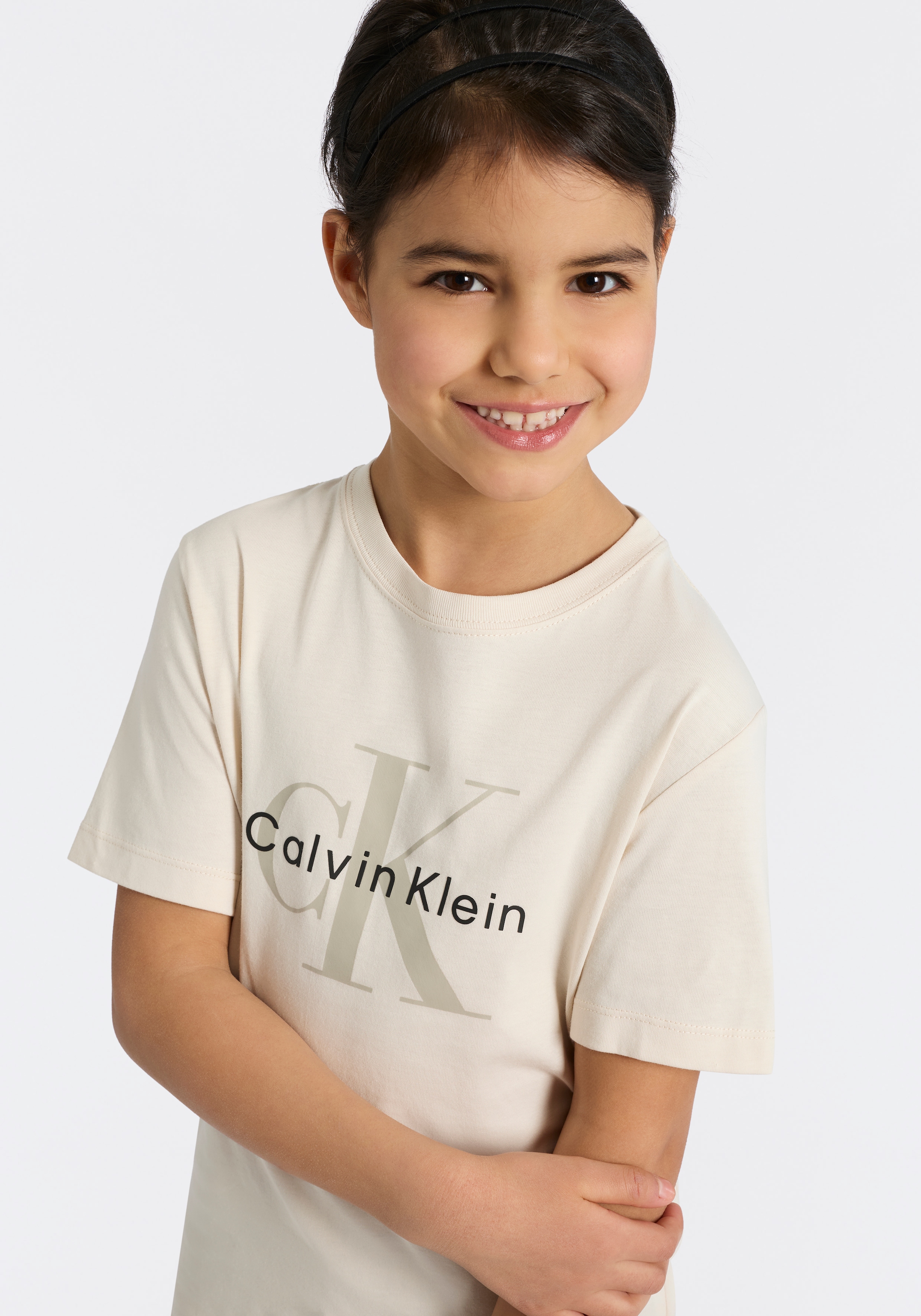 Calvin Klein Jeans T-Shirt für Kinder bis 16 Jahre, regular fit, Rundhalsausschnitt