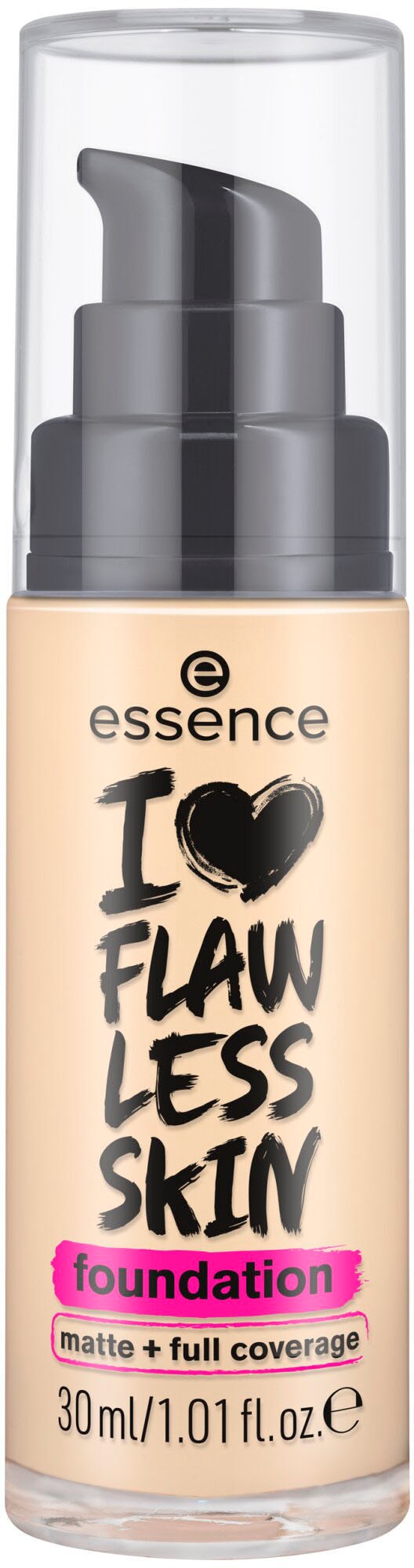 Essence Foundation »I LOVE FLAWLESS SKIN foundation«, (Set, 3 tlg.), mit natürlichem Finish