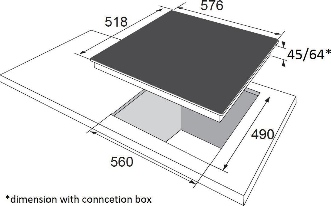 Amica Elektro-Kochfeld »KMC 742 620 C«, KMC 742 620 C, Ankochautomatik